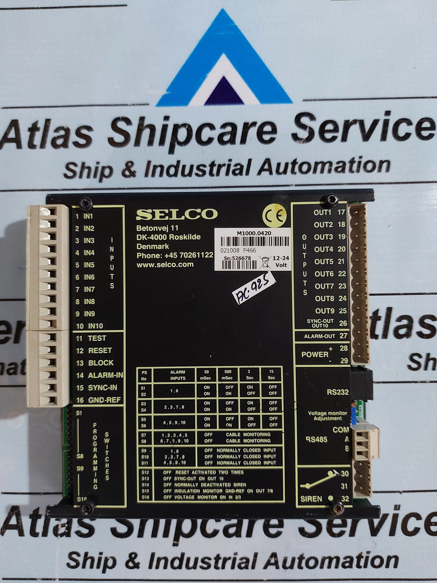 SELCO M1000 ALARM MONITOR