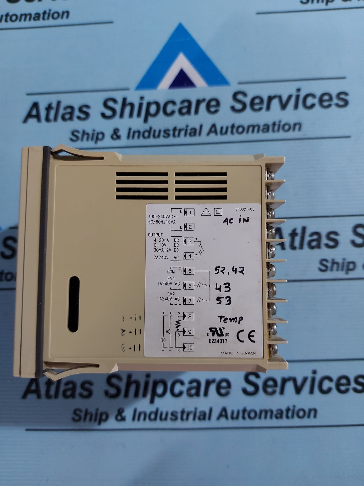 SHIMADEN SR3-8Y-1W-A00 TEMPRATURE CONTROLLER