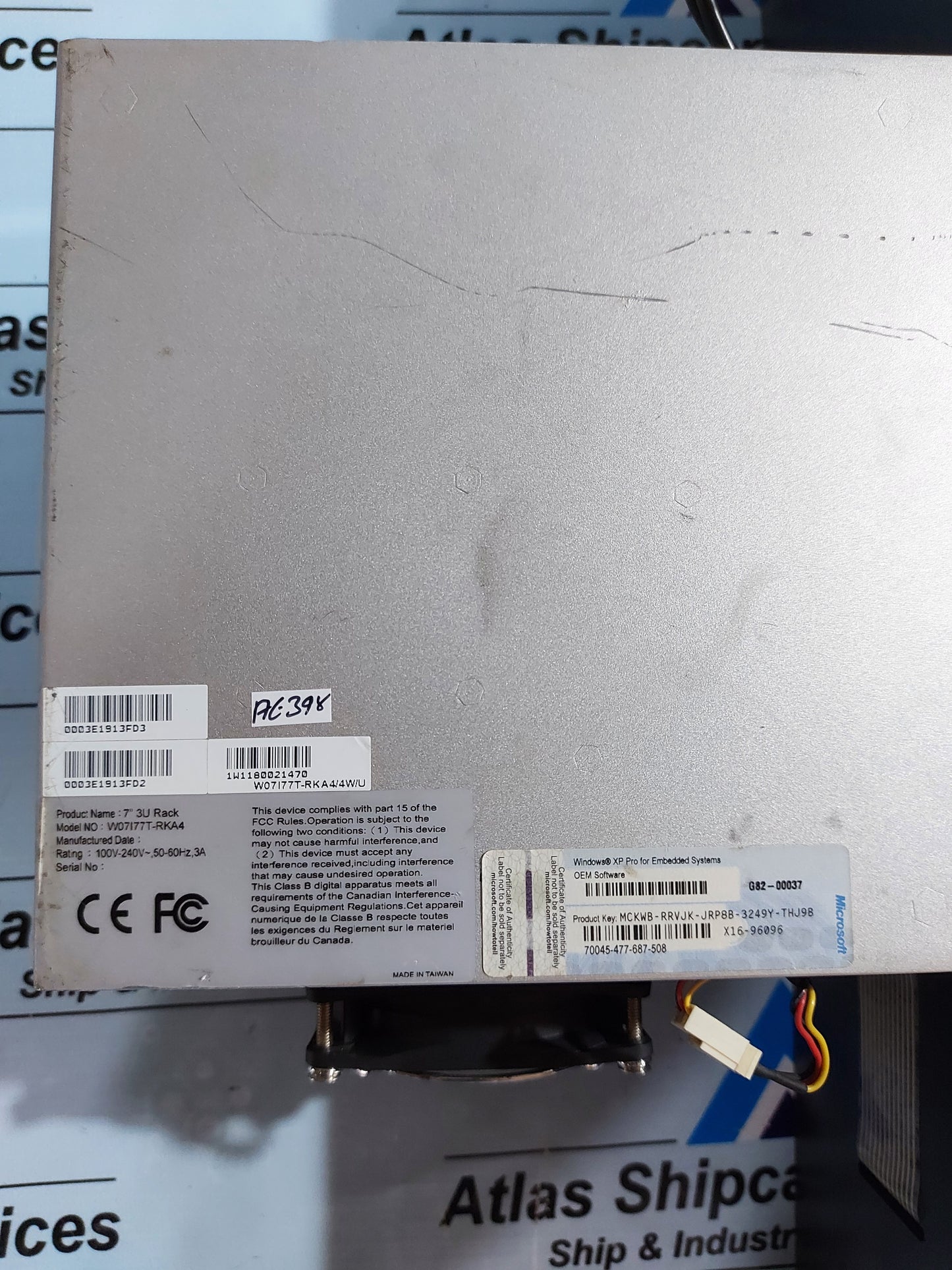 SHIP EQUIP 7" 3U RACK W07177T-RKA4 INDUSTRIAL MOTHERBOARD