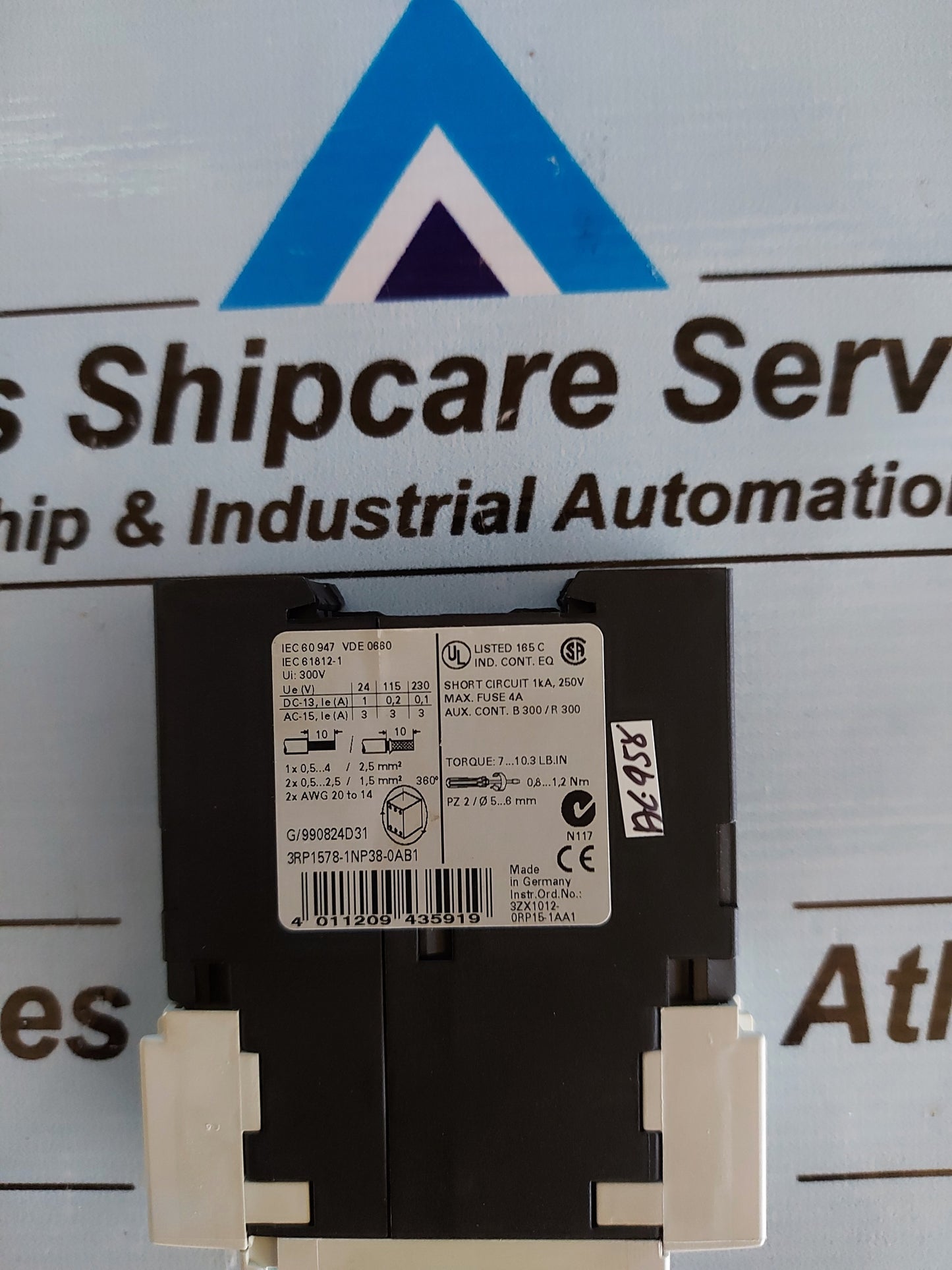 SIEMENS 3RP1578-1NP38-0AB1 TIME RELAY