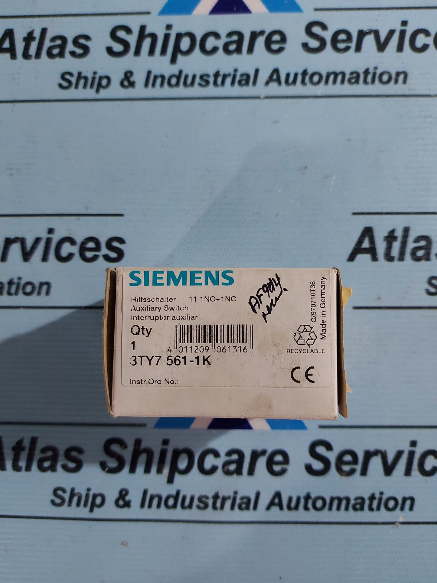 SIEMENS 3TY7 561-1K AUXILIARY SWITCH
