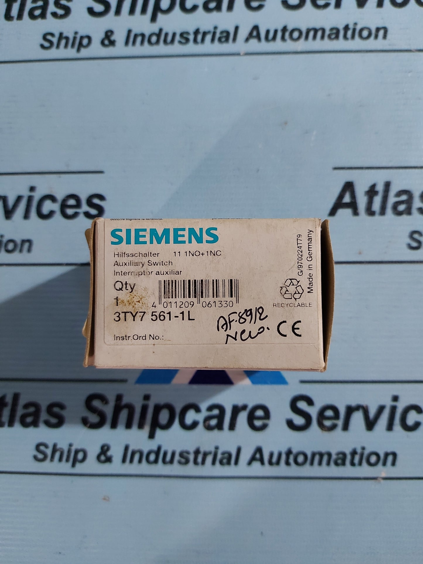 SIEMENS 3TY7 561-1L AUXILIARY SWITCH
