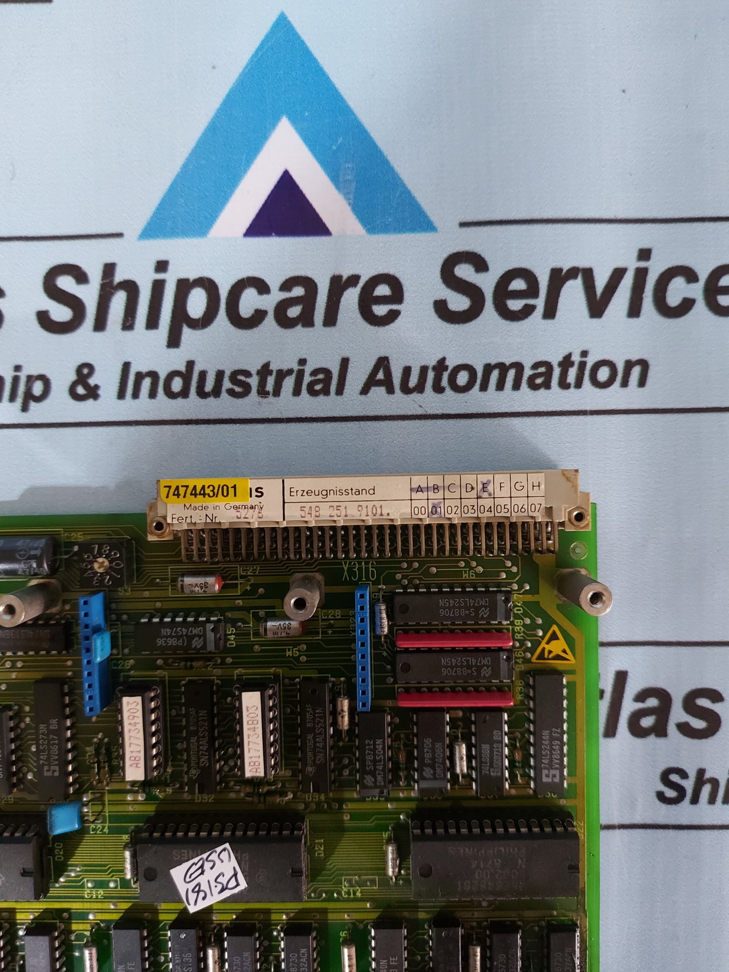 SIEMENS 548 251 9101 4 PORT ENCODER PCB CIRCUIT BOARD