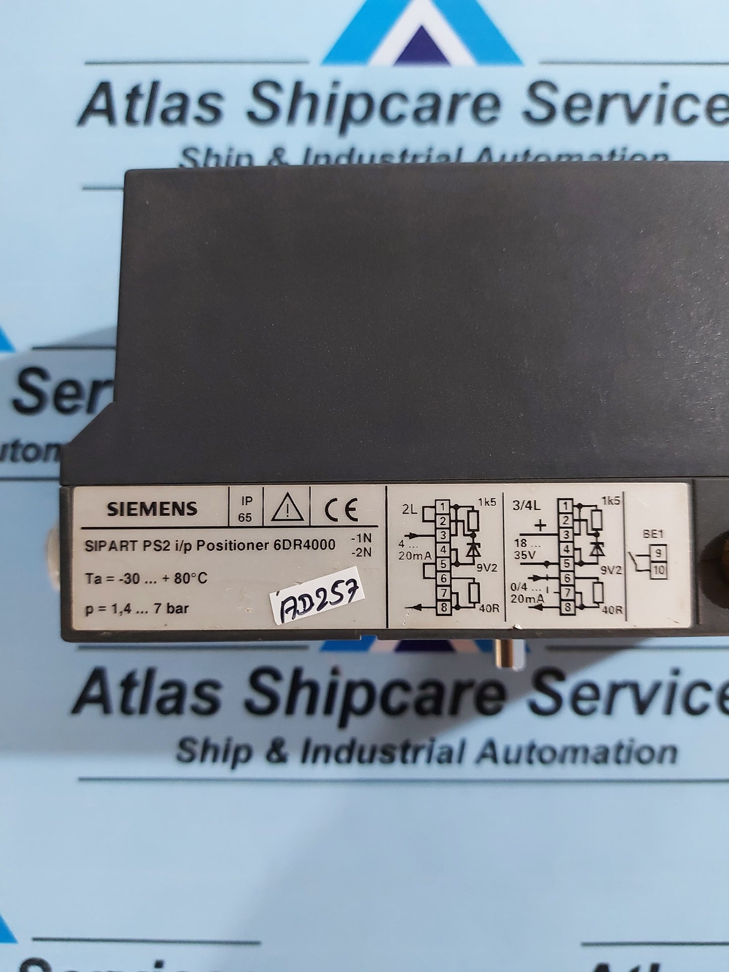 SIEMENS 6DR4000 SIPART PS2 I/P POSITIONER
