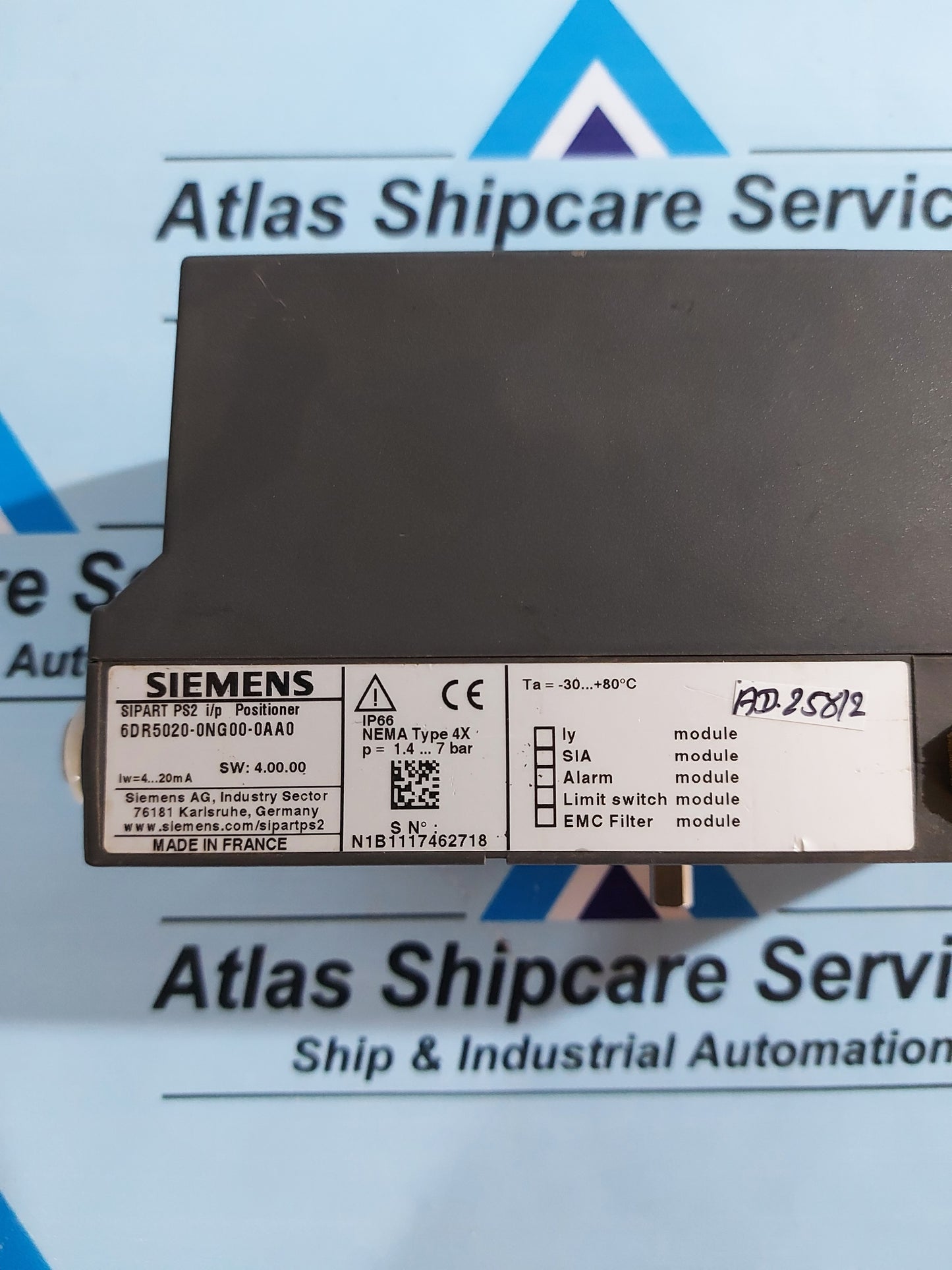 SIEMENS 6DR5020-0NG00-0AA0 SIPART PS2 I/P POSITIONER