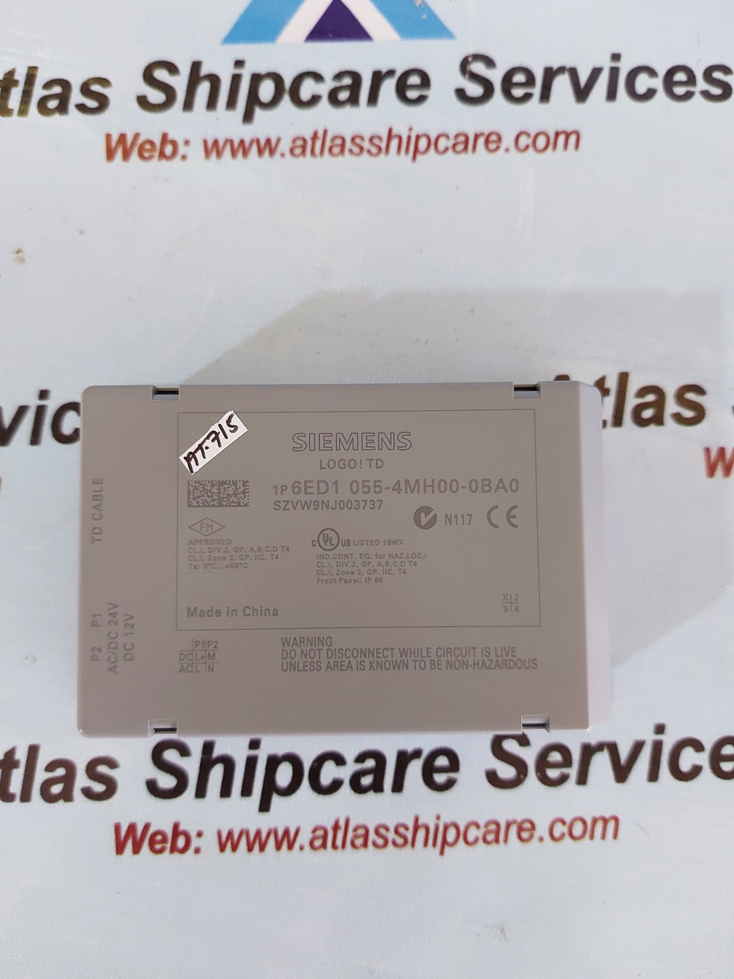 SIEMENS 6ED1 055-4MH00-0BA0 LOGO TD TEXT DISPLAY PANEL