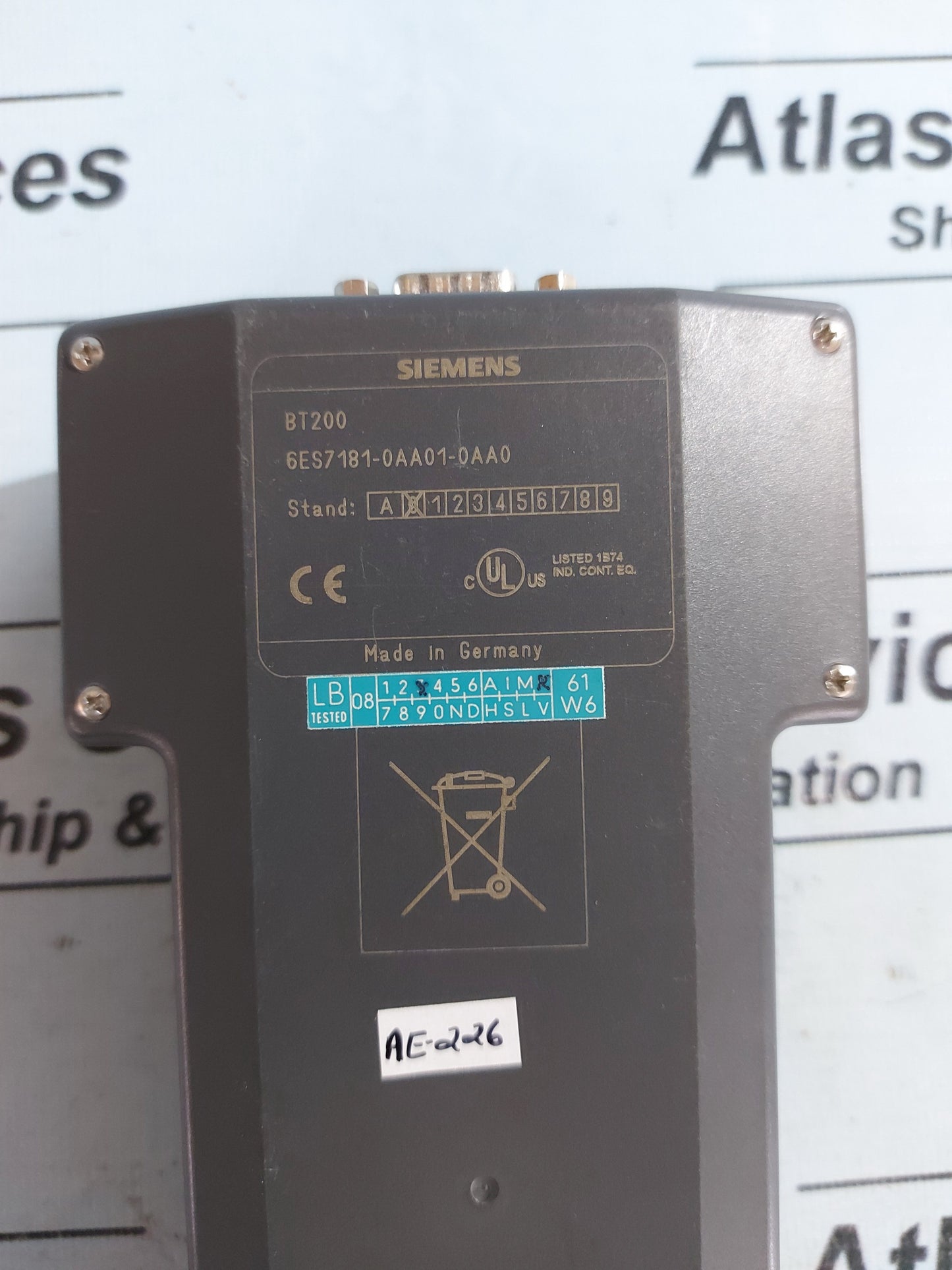 SIEMENS 6ES7181-0AA01-0AA0 BT200 PROFIBUS DP BUS TEST MODULE