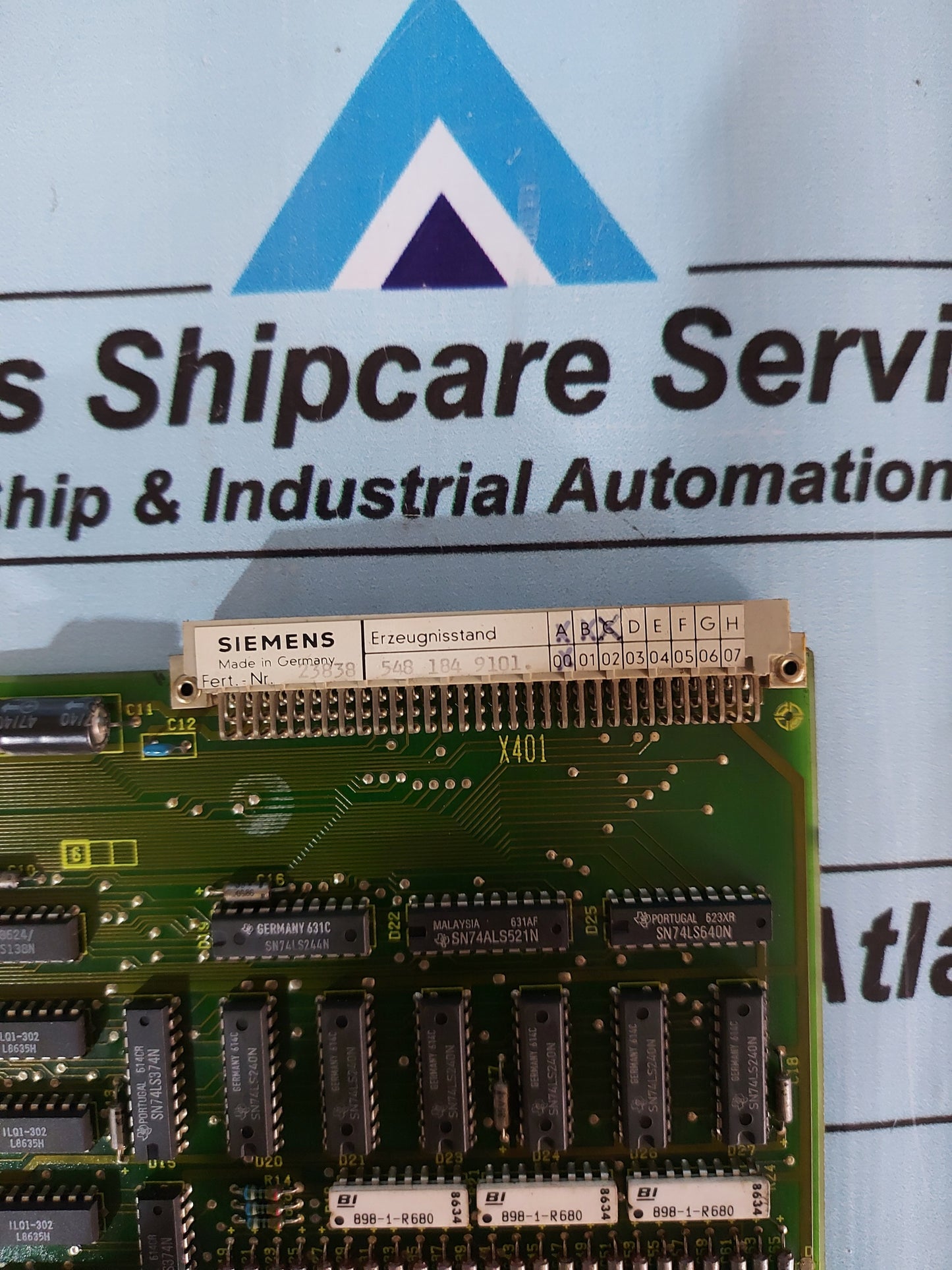 SIEMENS 6FX111-4AA01 INPUT/OUTPUT BOARD