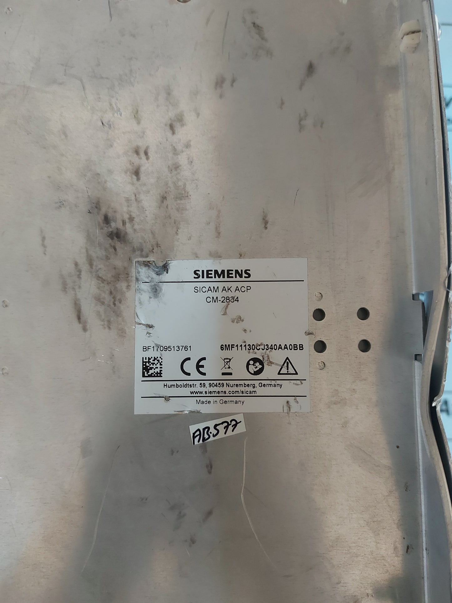 SIEMENS 6MF11130CJ340AA0BB SICAM AK 1703 ACP