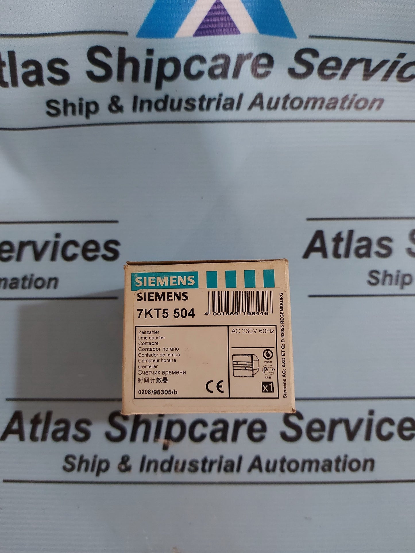 SIEMENS 7KT5 504 230VAC 60Hz TIME COUNTER