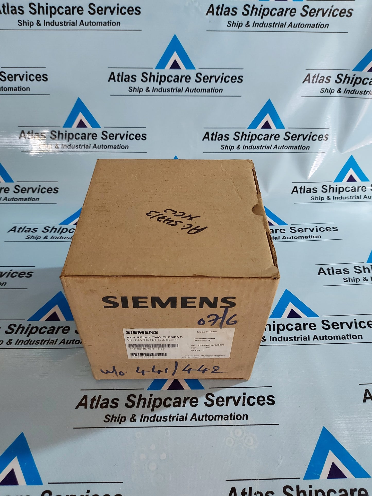 SIEMENS 7PJ1122-8EA00-0AA0/CC AUXILIARY RELAY