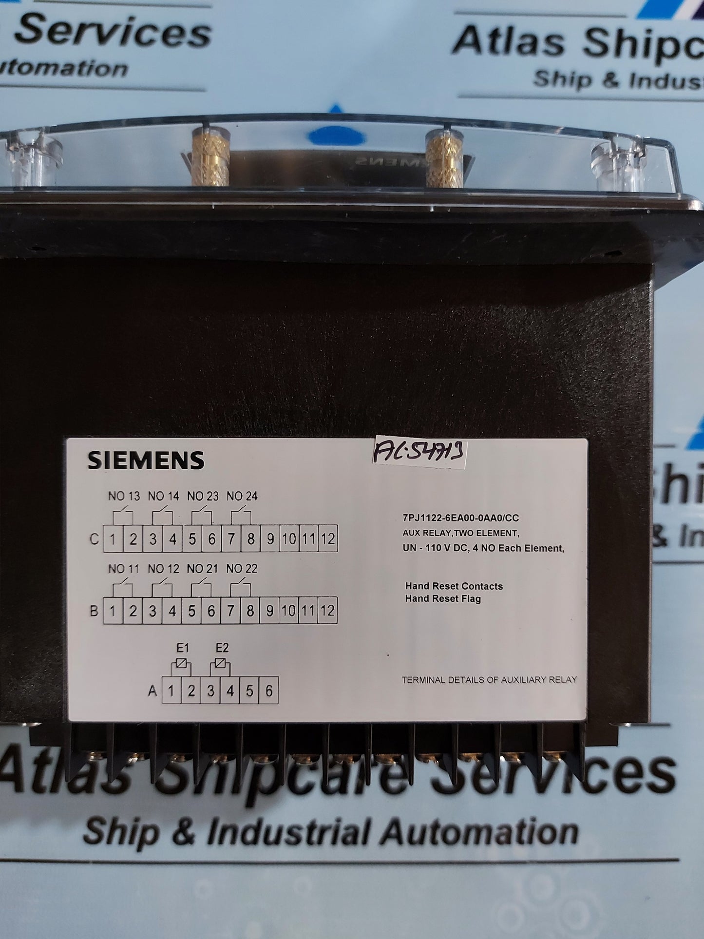 SIEMENS 7PJ1122-8EA00-0AA0/CC AUXILIARY RELAY