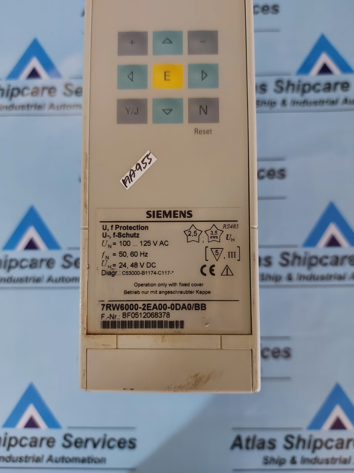 SIEMENS 7RW6000-2EA00-0DA0/BB U,F PROTECTION RELAY