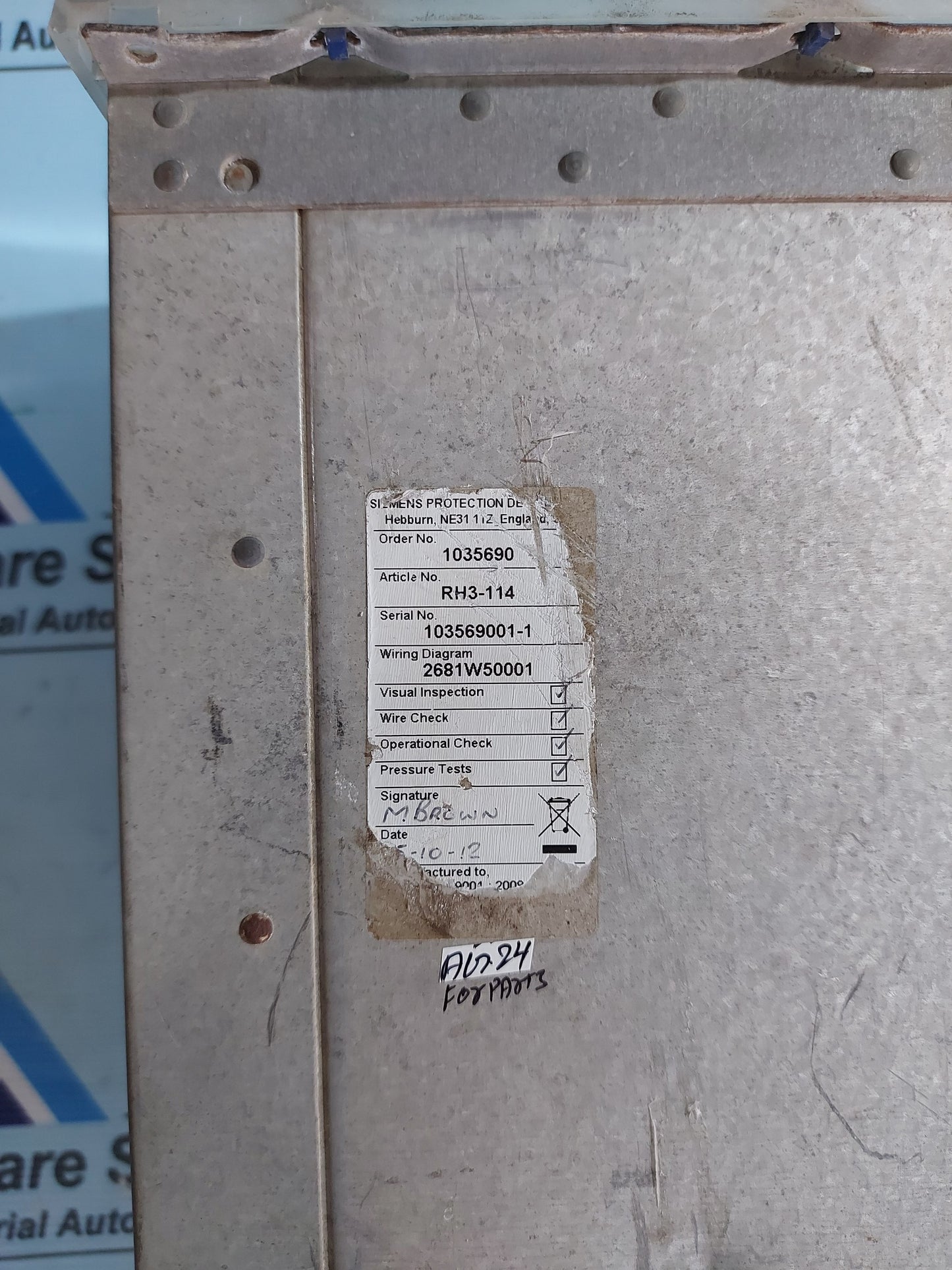 SIEMENS 7SG1714-4EA21-0DA0 OVERCURRENT PROTECTION RELAY Rho3 AG24