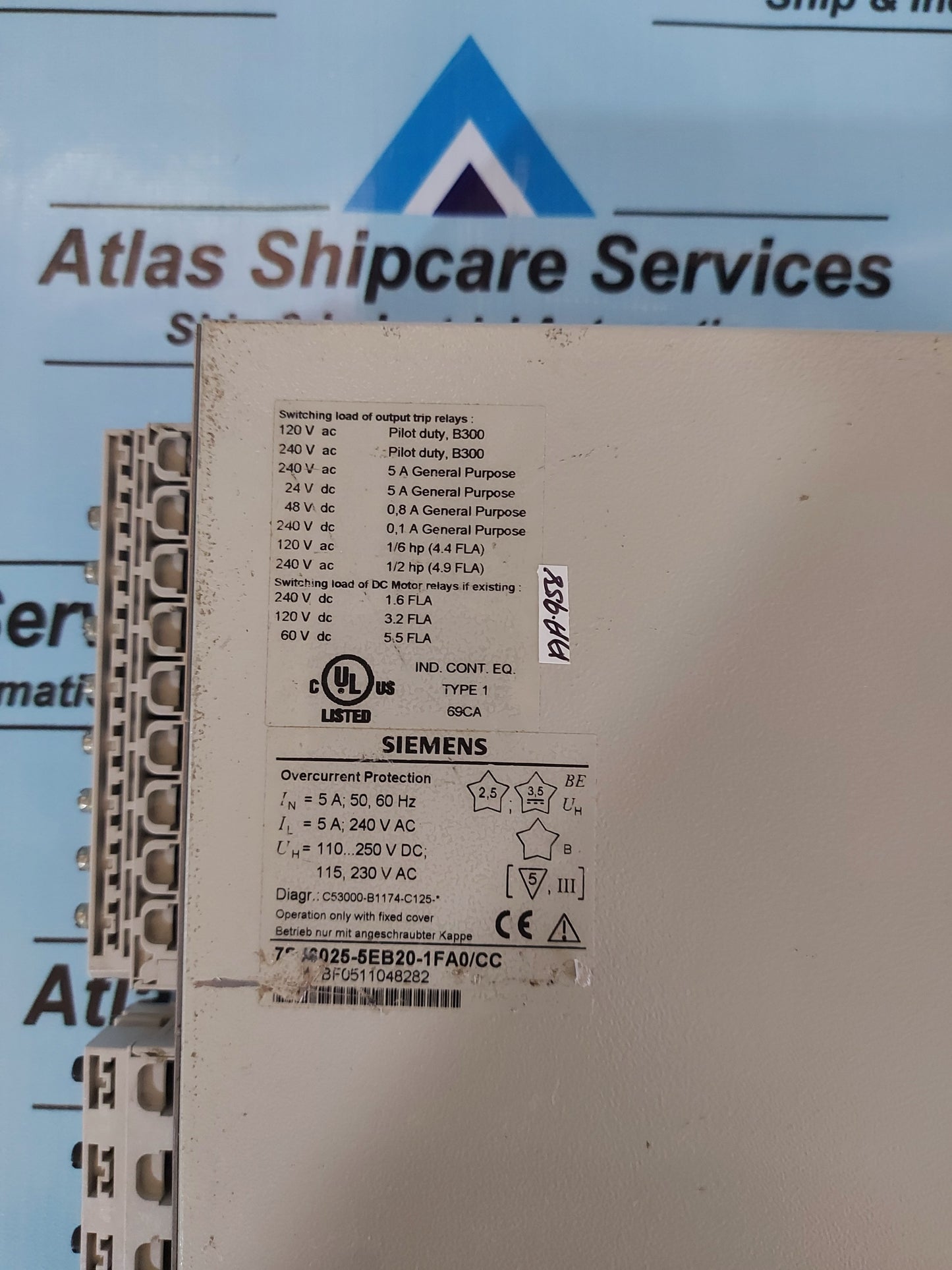 SIEMENS 7SJ6025-5EB20-1FA0/CC OVERCURRENT PROTECTION RELAY