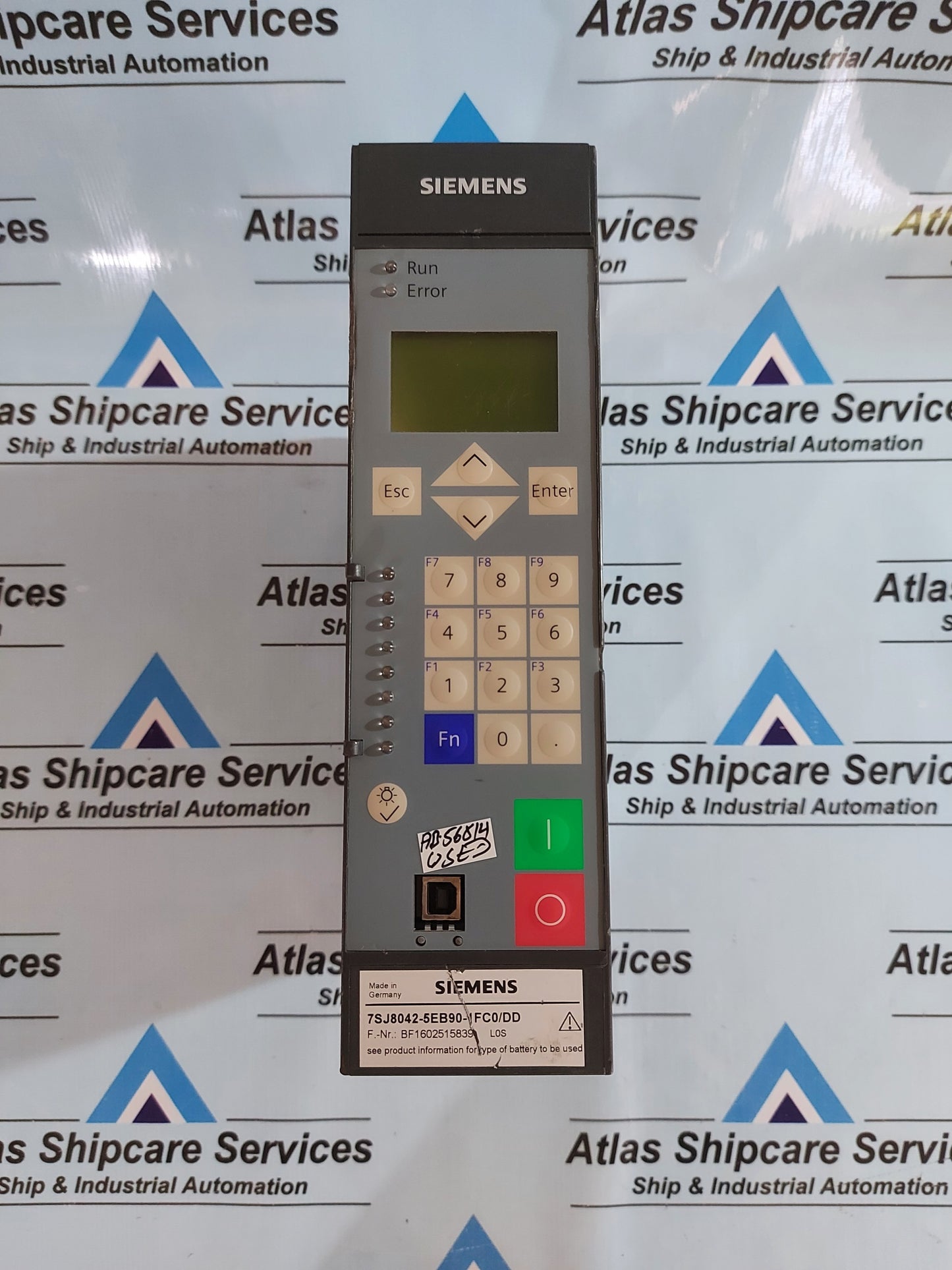 SIEMENS 7SJ8042-5EB90-1FC0/DD OVERCURRENT PROTECTION RELAY