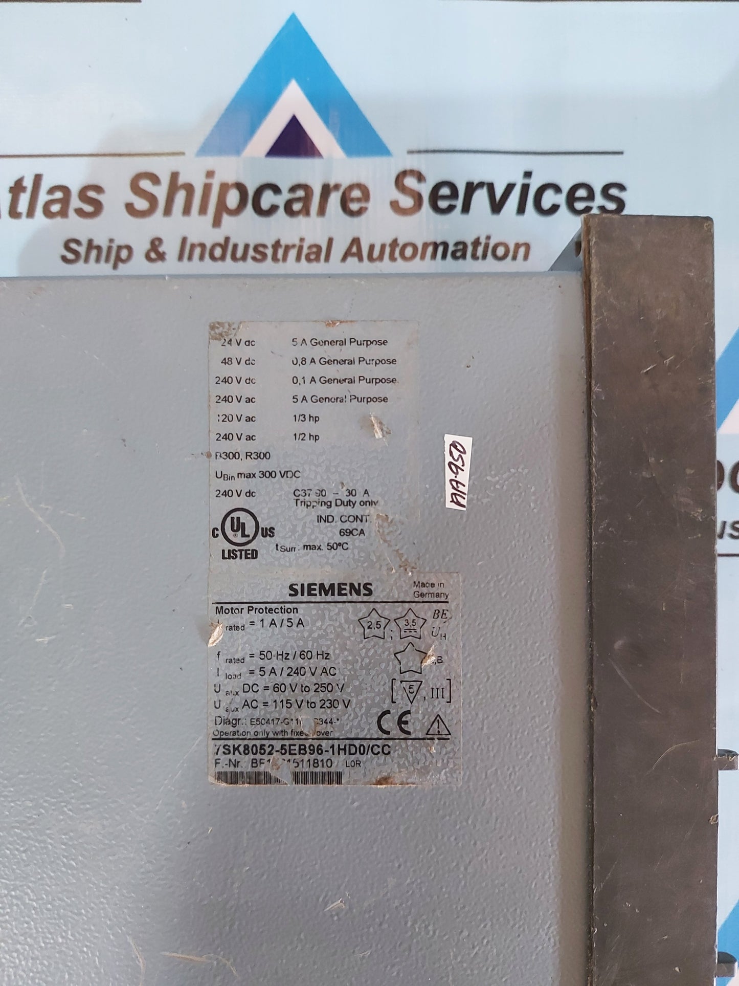 SIEMENS 7SK8052-5EB96-1HD0/CC MOTOR PROTECTION RELAY
