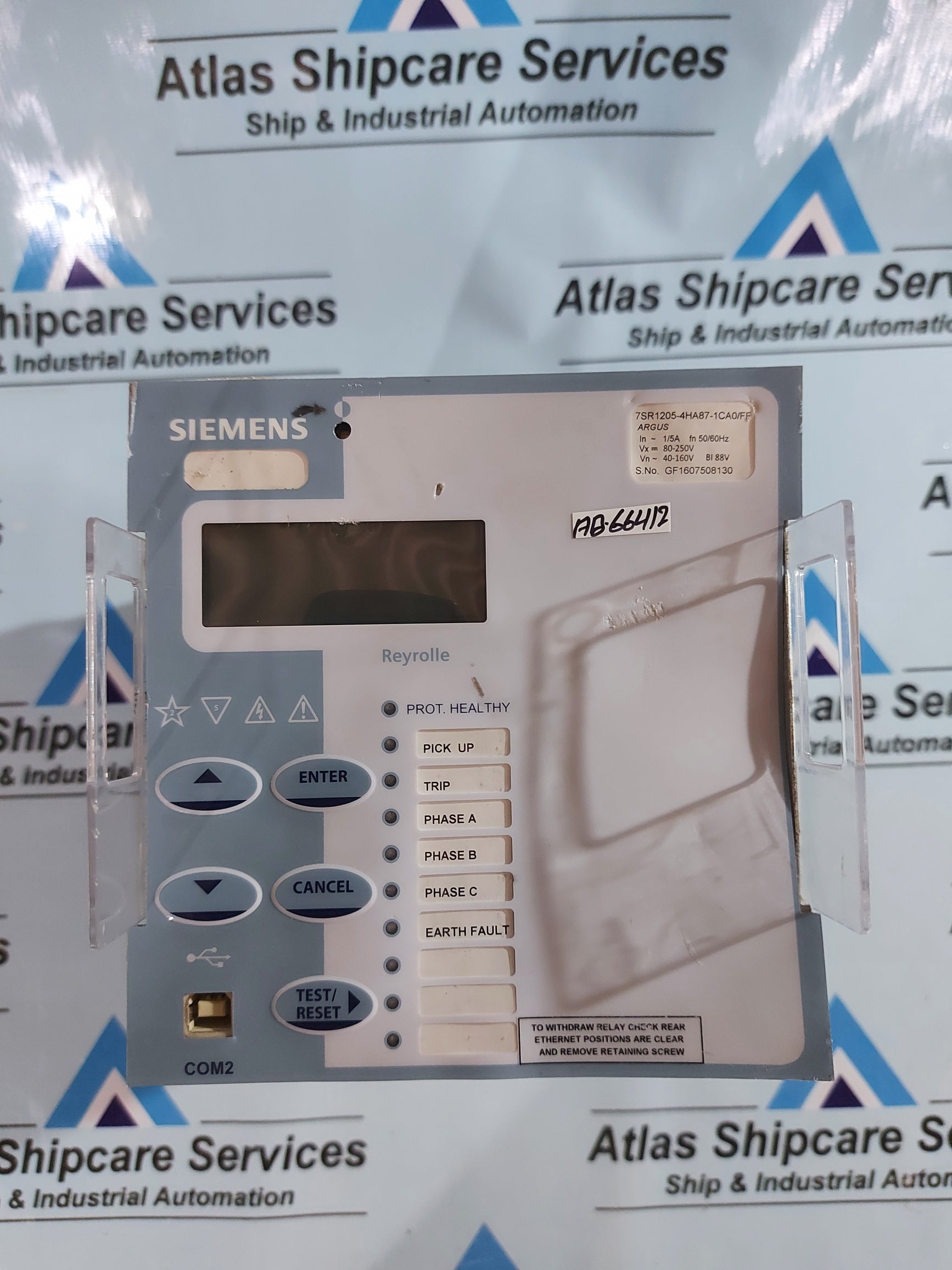 SIEMENS 7SR1205-4HA87-1CA0/FF DIRECTIONAL OVERCURRENT RELAY