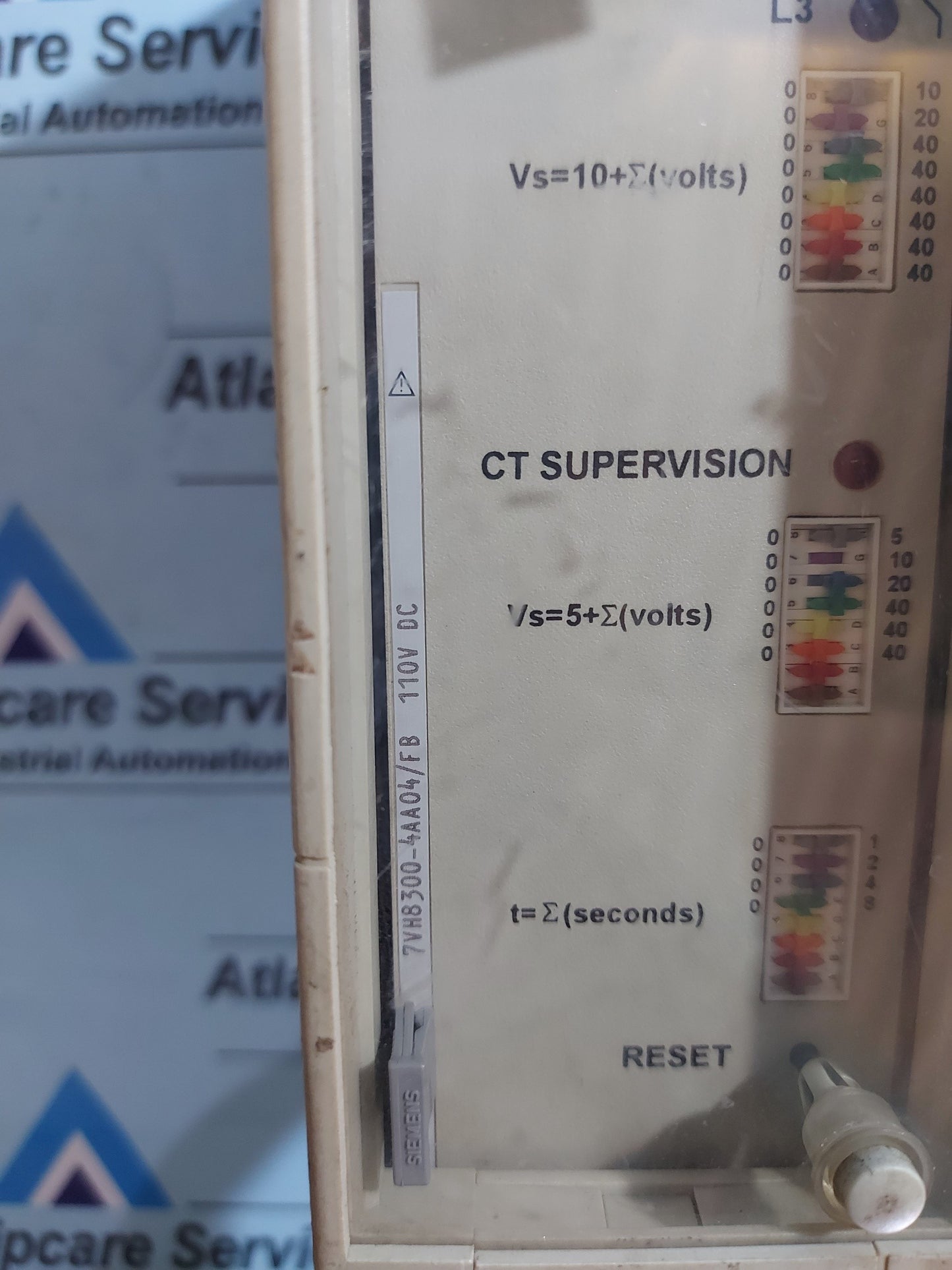 SIEMENS 7VH8300-4CA04/FB HIGH IMPEDANCE DIFFERENTIAL RELAY