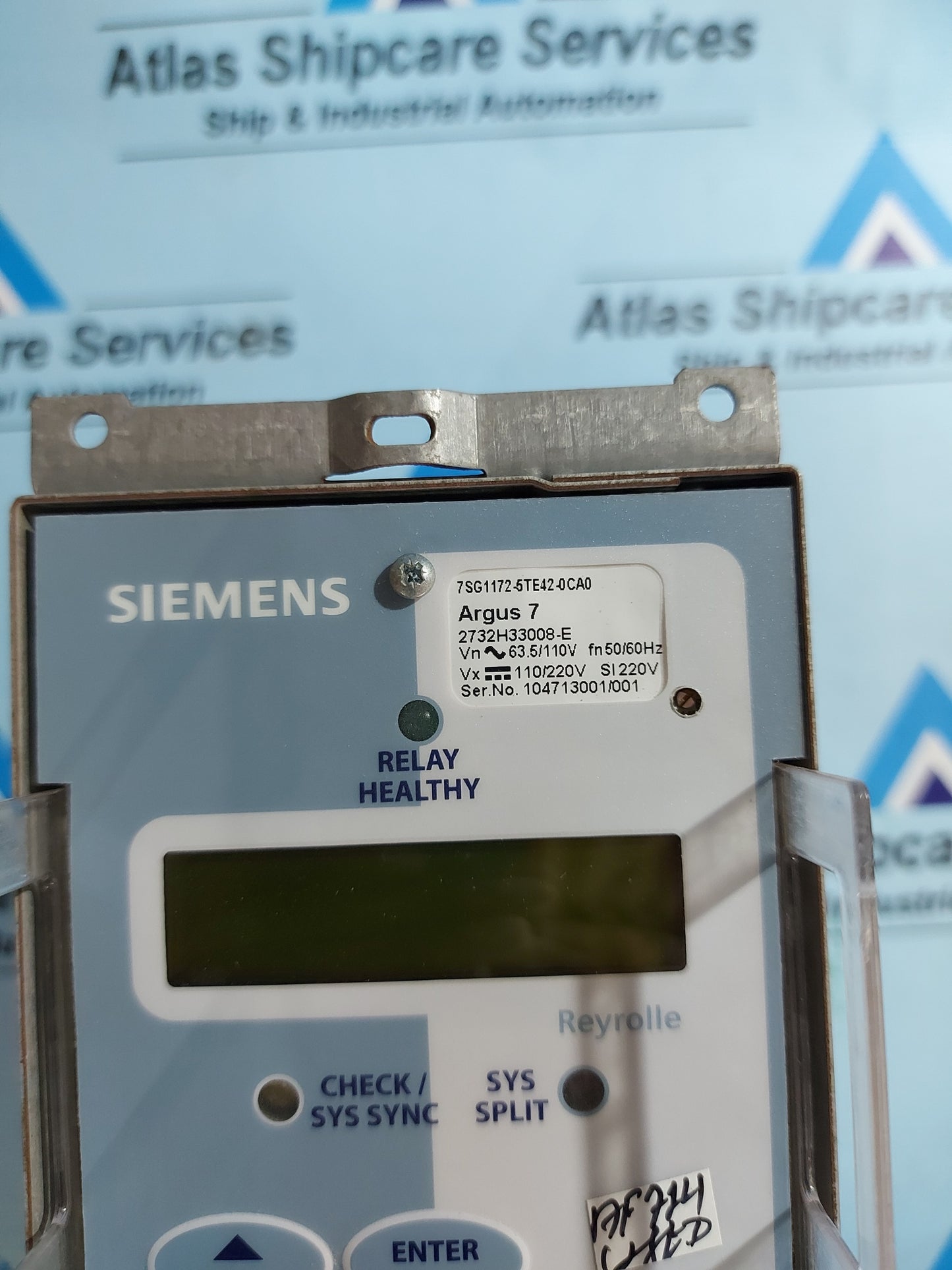 SIEMENS ARGUS 7 AUTO SYNCHRONISING RELAY