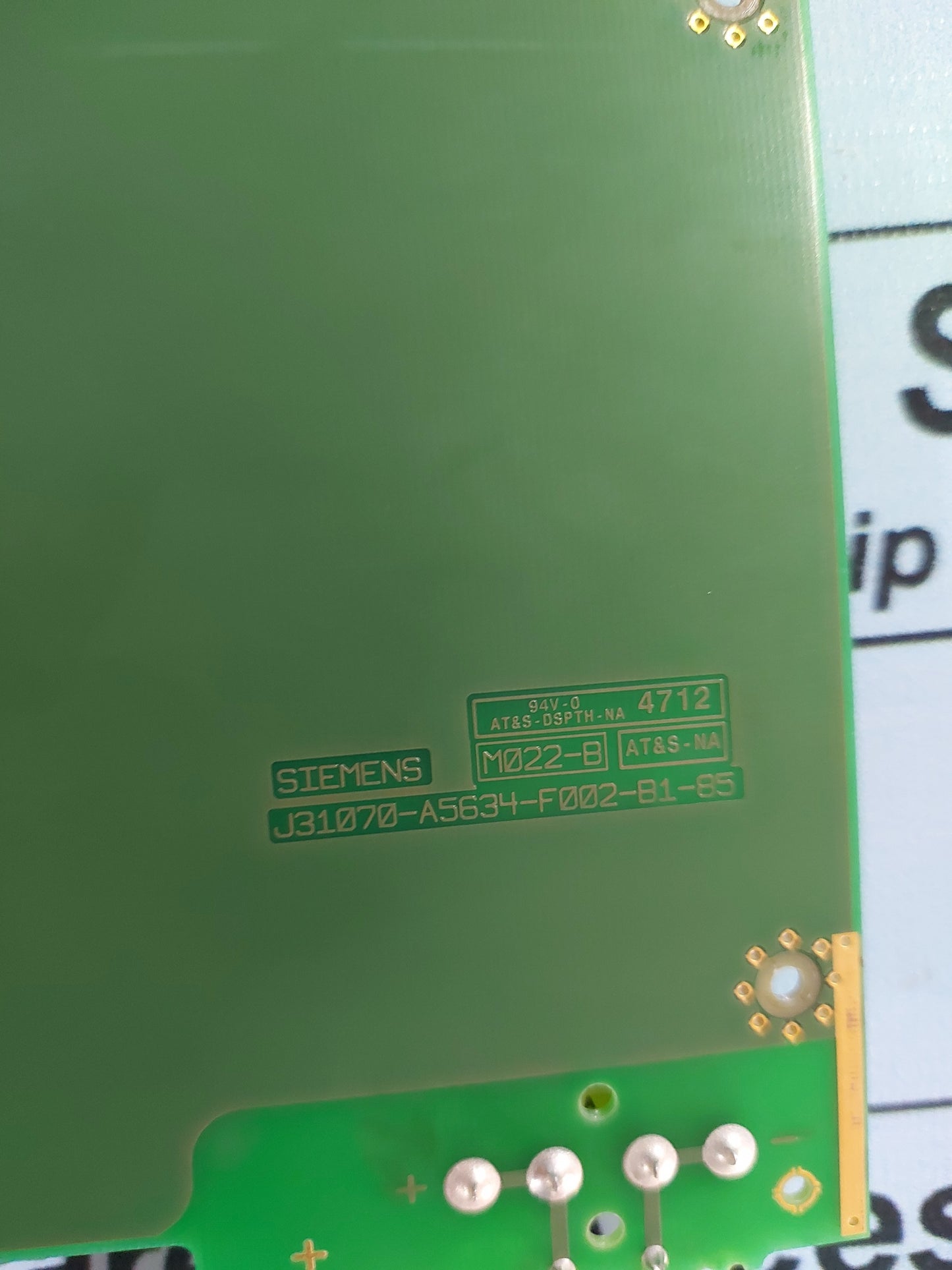 SIEMENS J31070-A5634-F002-B1-85 PCB CARD