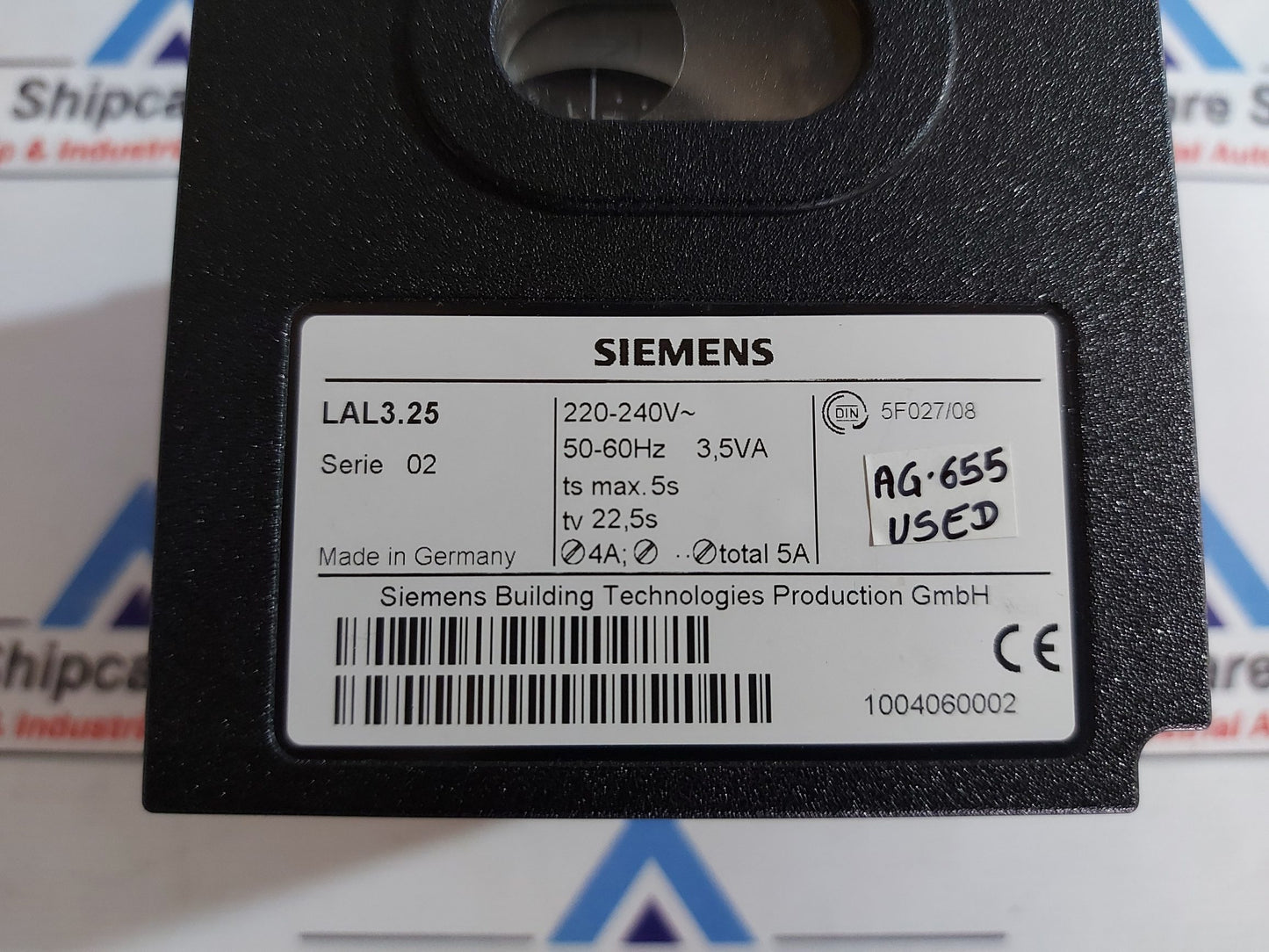 SIEMENS LAL3.25 FLAME OIL BURNER CONTROLLER 220-240V~ AG655