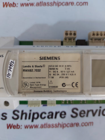 SIEMENS LANDIS & STAEFA RWX62.7032 UNIVERSAL CONTROLLER