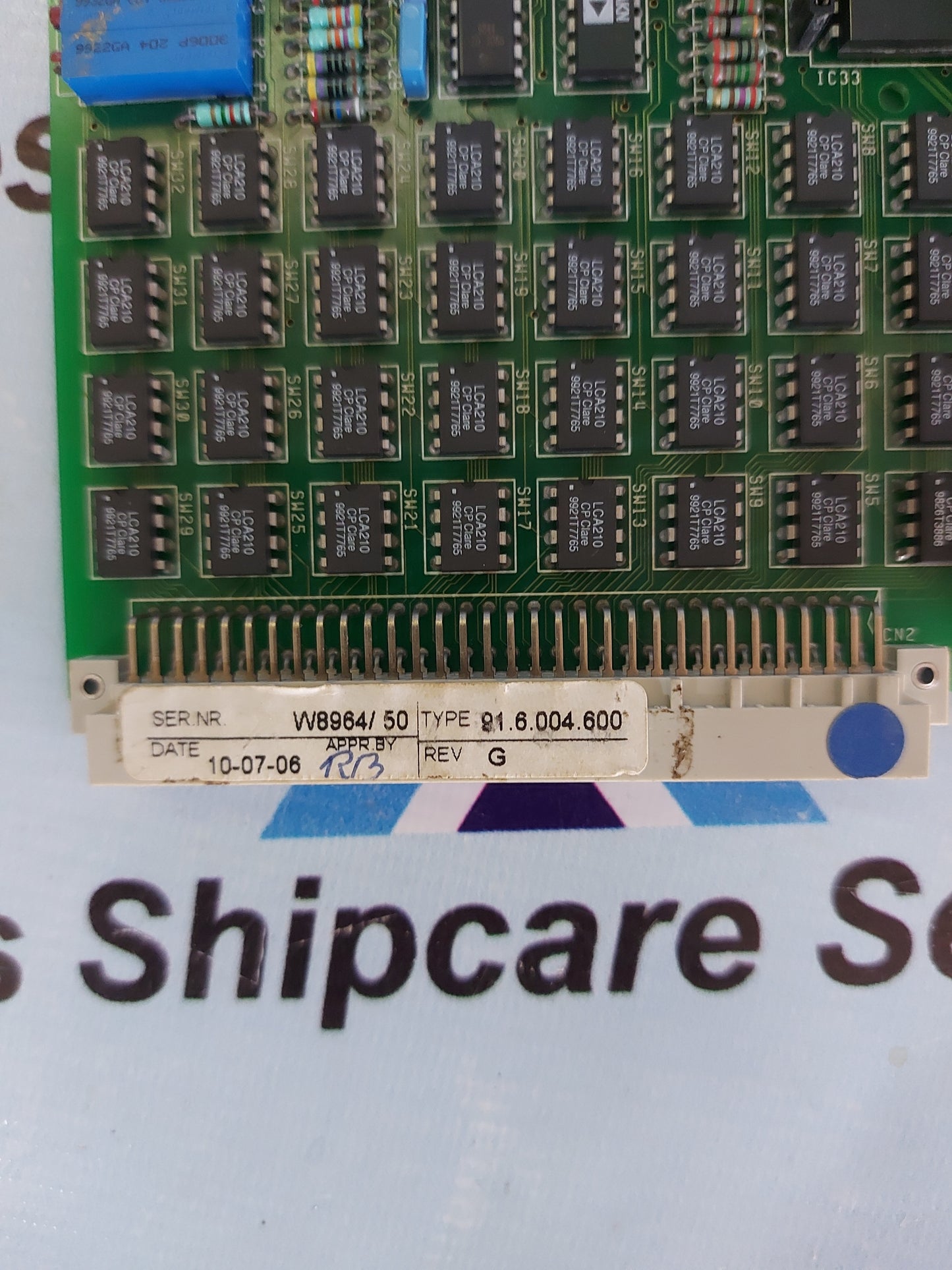 SIEMENS PRAXIS AUTOMATION 20.2.604.600 32 CHANNEL DIGITAL I/O PCB BOARD