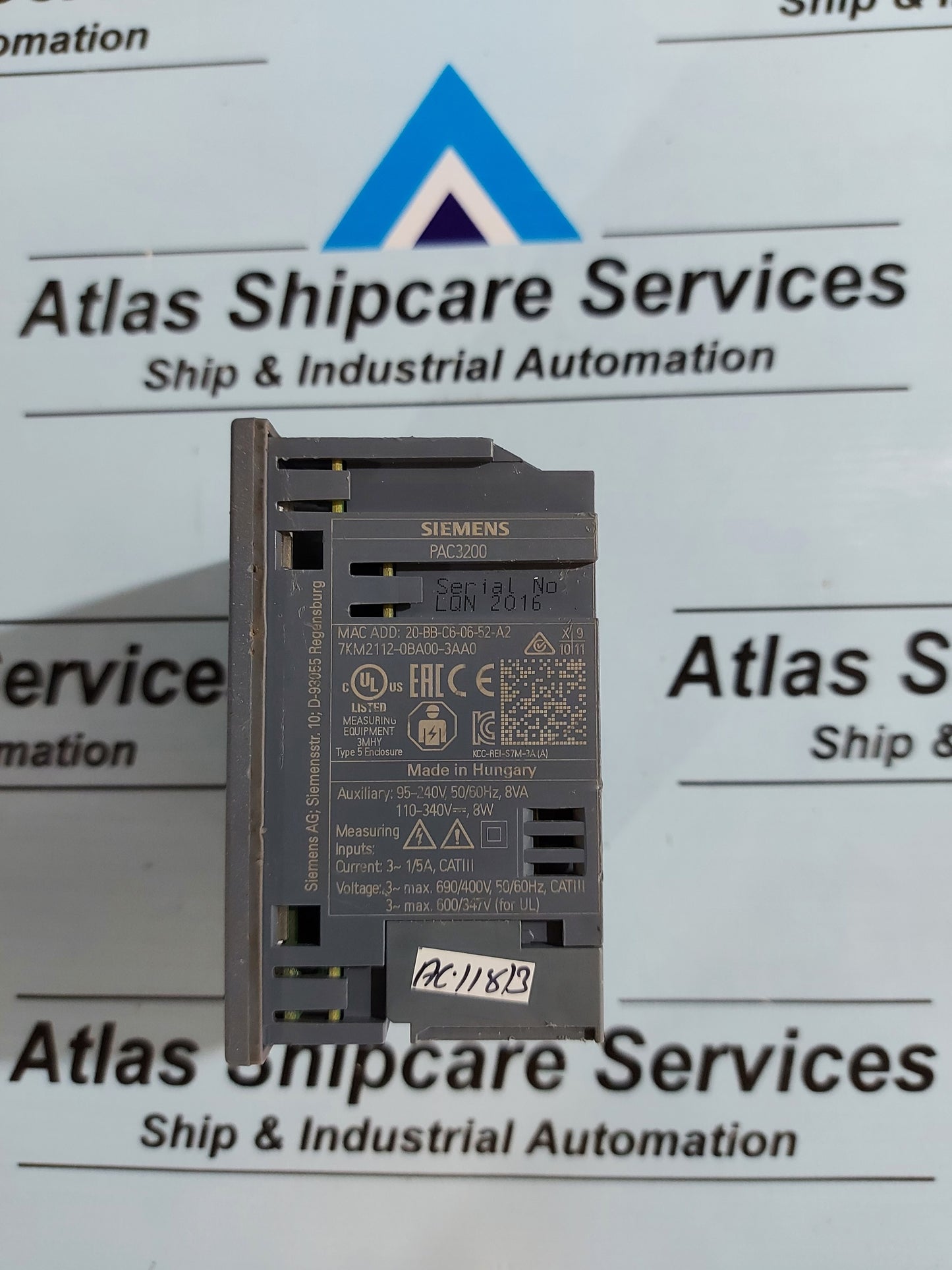 SIEMENS SENTRON PAC3200 7MK2112-0BA00-3AA0 95-240V