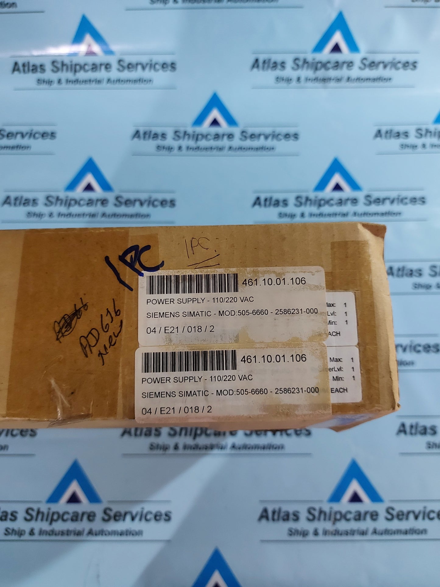 SIEMENS SIMATIC 505-6660 110/220 VAC POWER SUPPLY