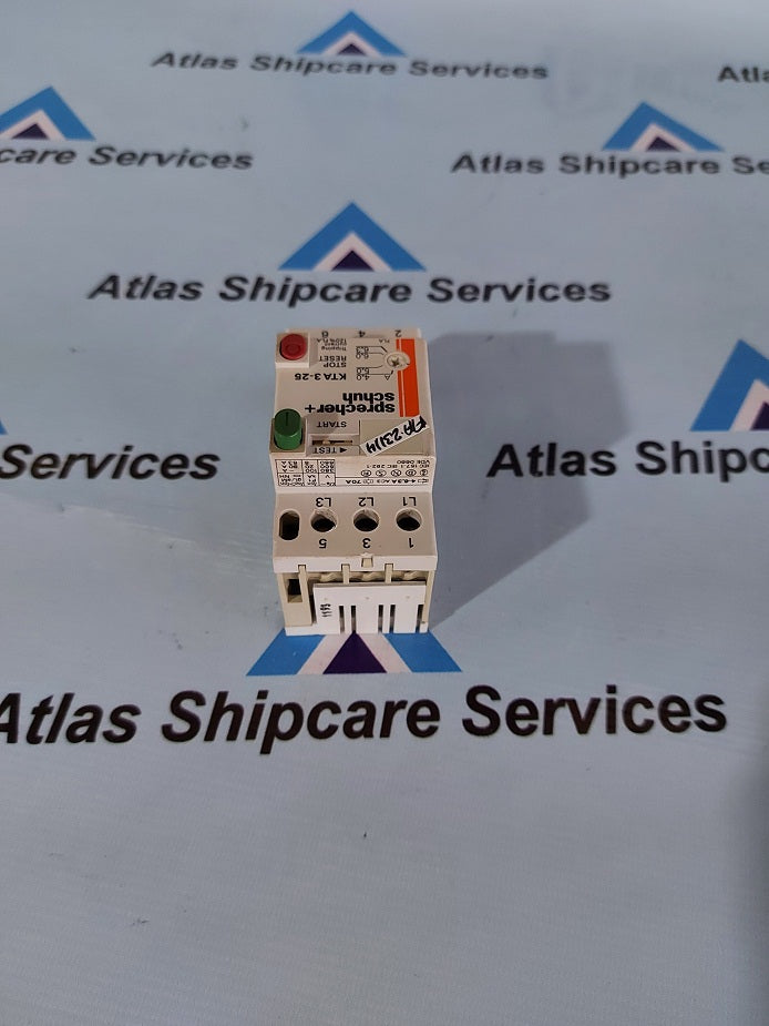 トライアルセット・サンプル foota SPRECHER + SCHUH KTA 3-25 STARTER CIRCUIT BREAKER – Atlas