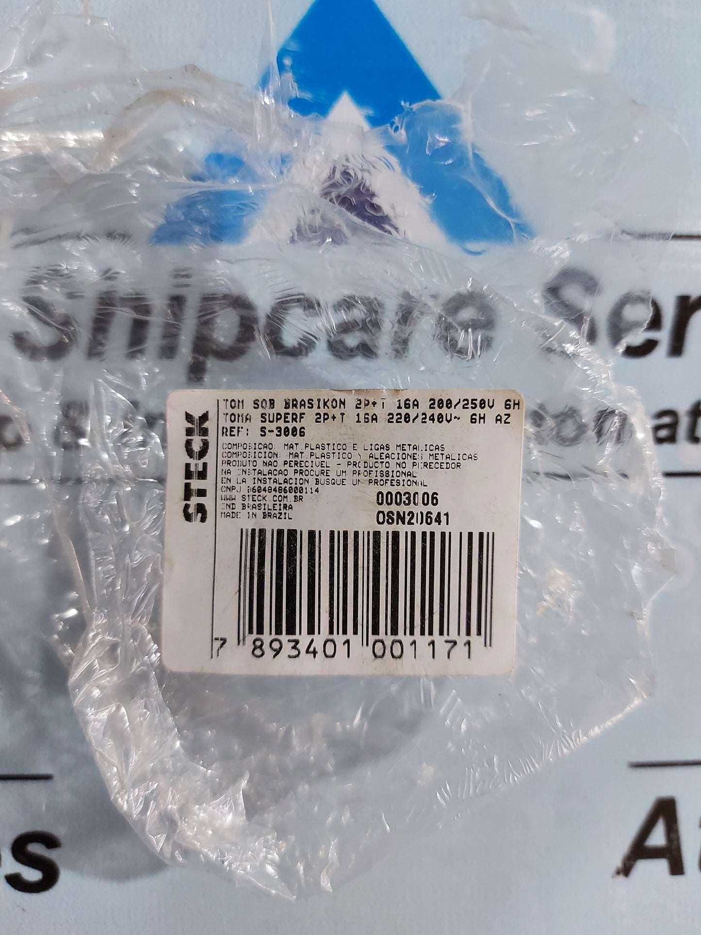 STECK BRASIKON S3006 2P+T 16A 220/250V~ OVERLAY SOCKET