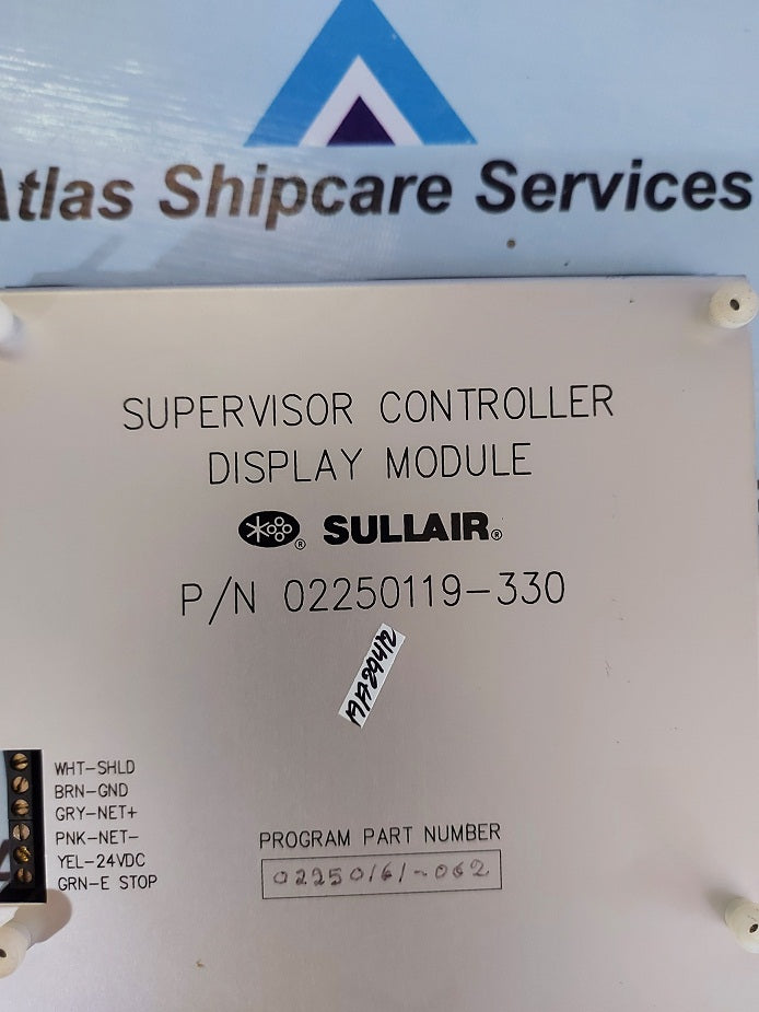 SULLAIR 02250119-330 SUPERVISOR CONTROLLER DISPLAY MODULE