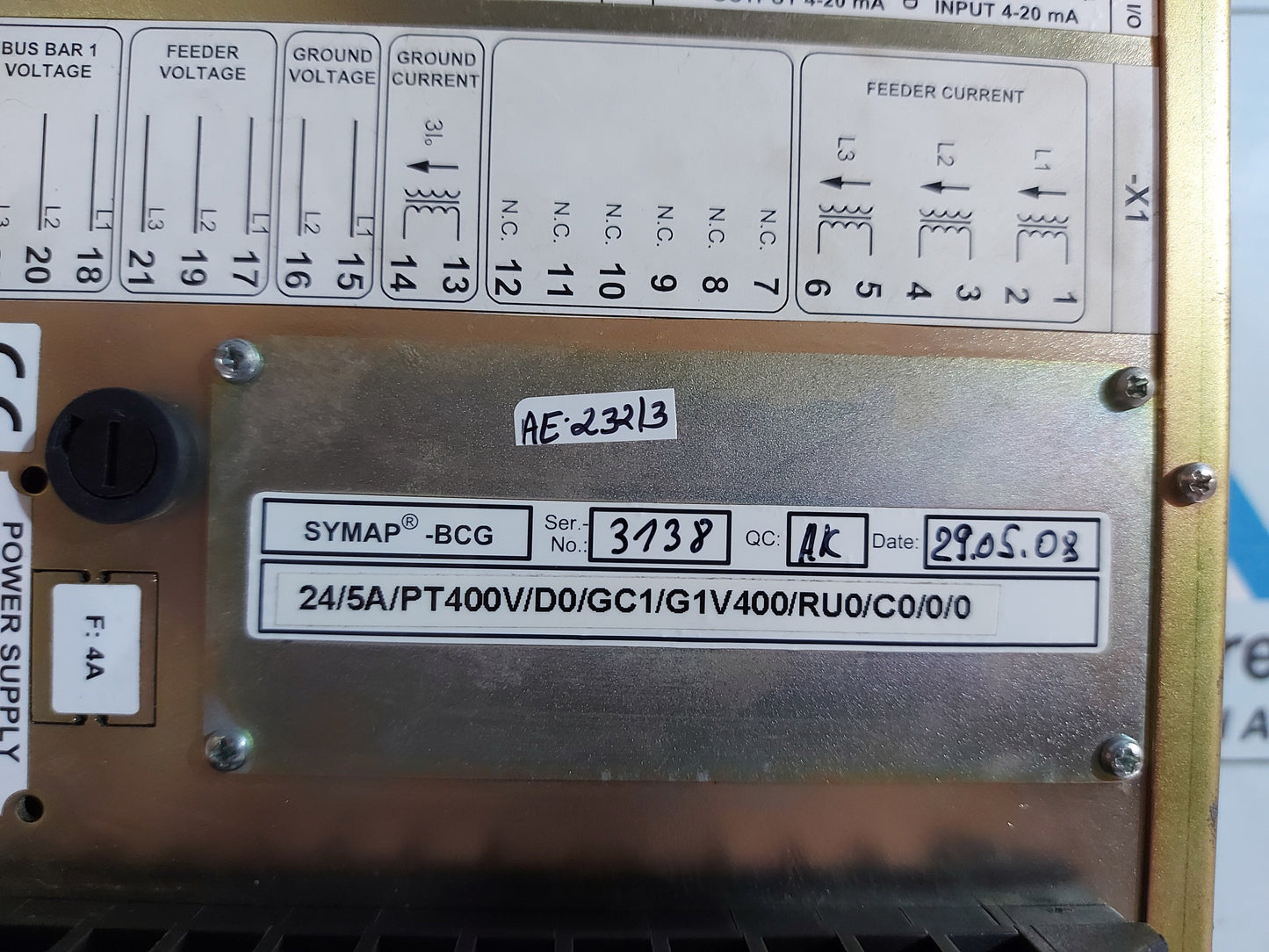 SYMAP-BCG MULTIFUNCTIONAL CONTROL DIGITAL PROTECTION MONITOR