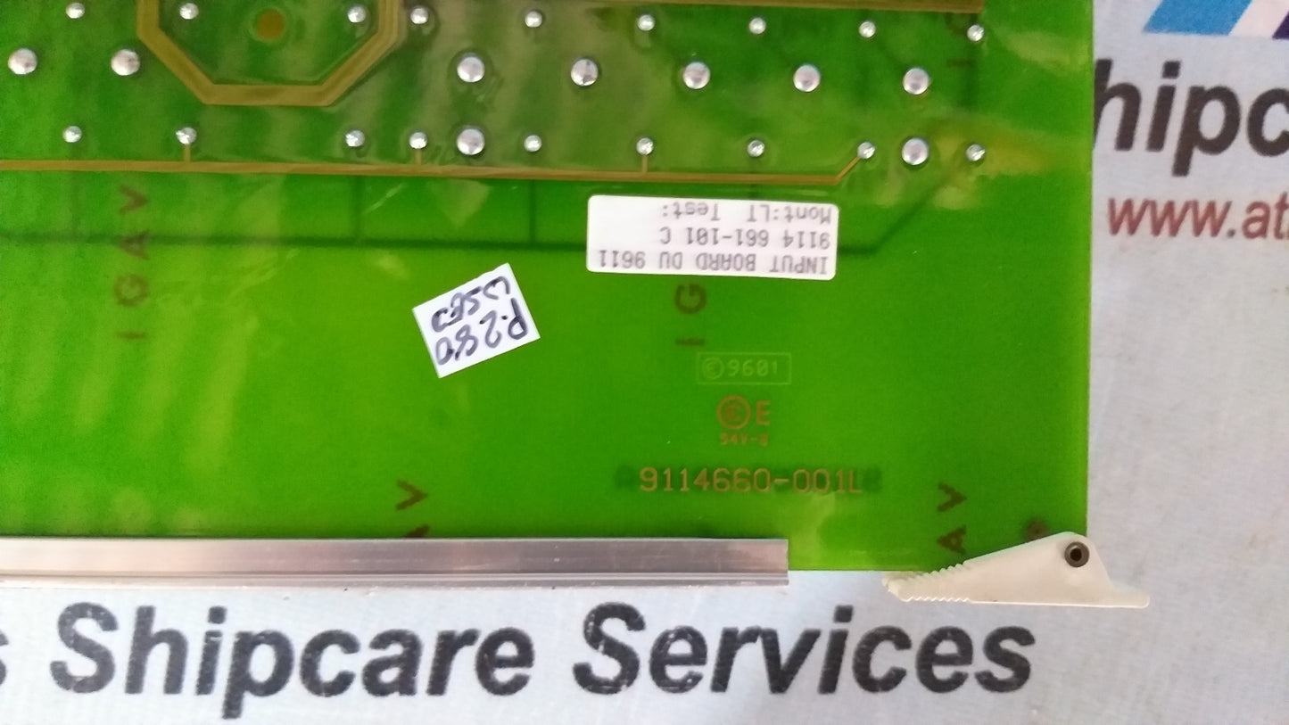 Saab Marine DU PB 1-7 Input Board 9114660-001K