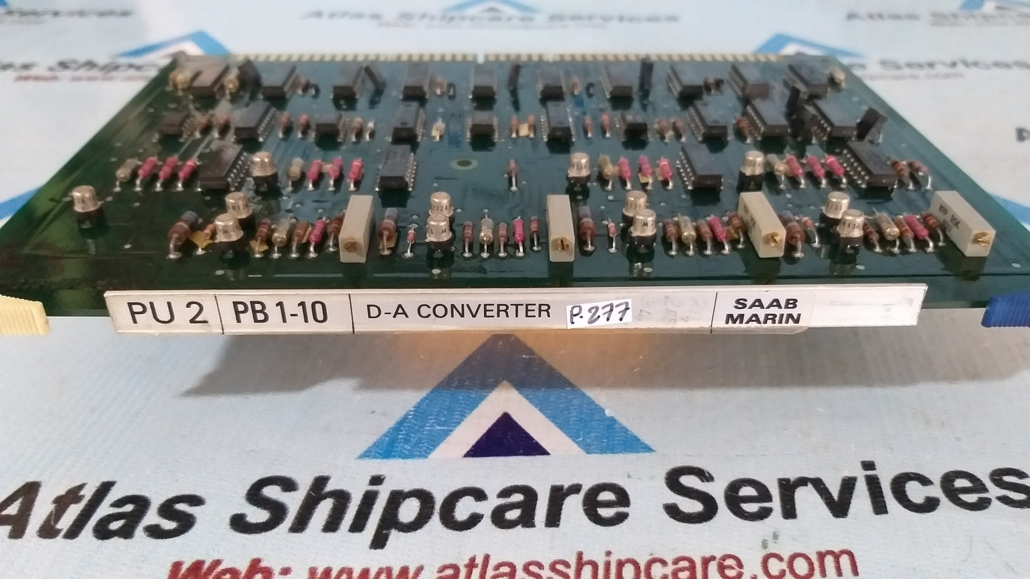 Saab Marine PU 2 PB 1-10 D-A Converter 9114671-10-4