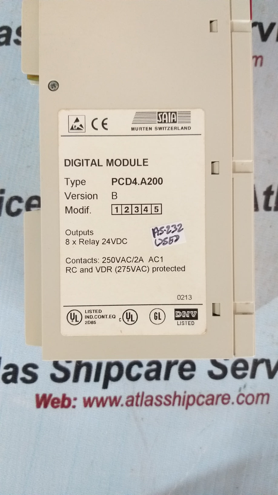 Saia PCD4.A200 Digital Output Module Version.B