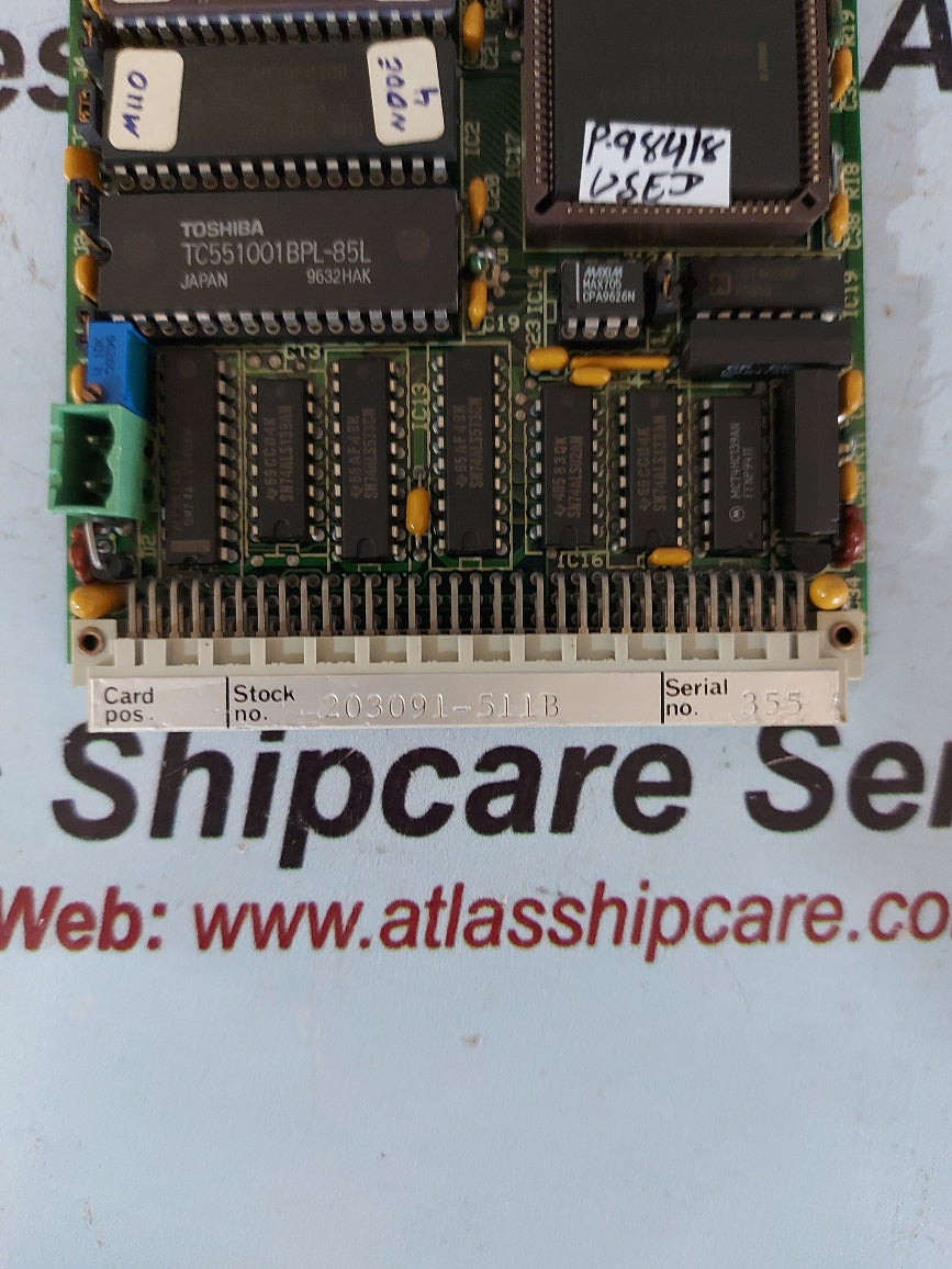 Scana Moland C.P.2 Pcb Card 203091-511E