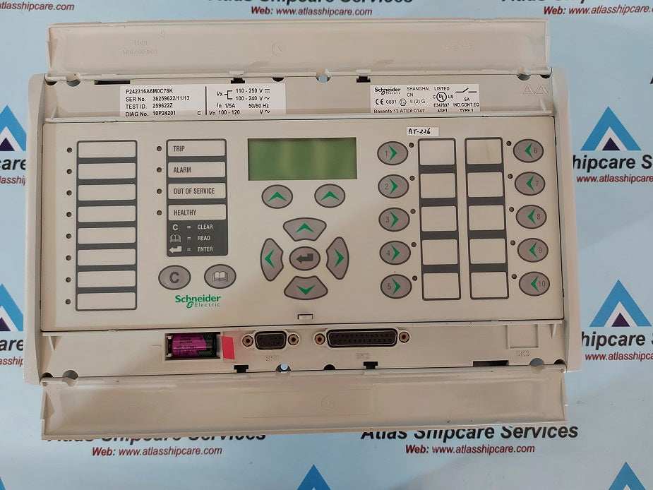 Schneider Electric Micom P242 Numeric Protection Relay P242316A6M0C78K