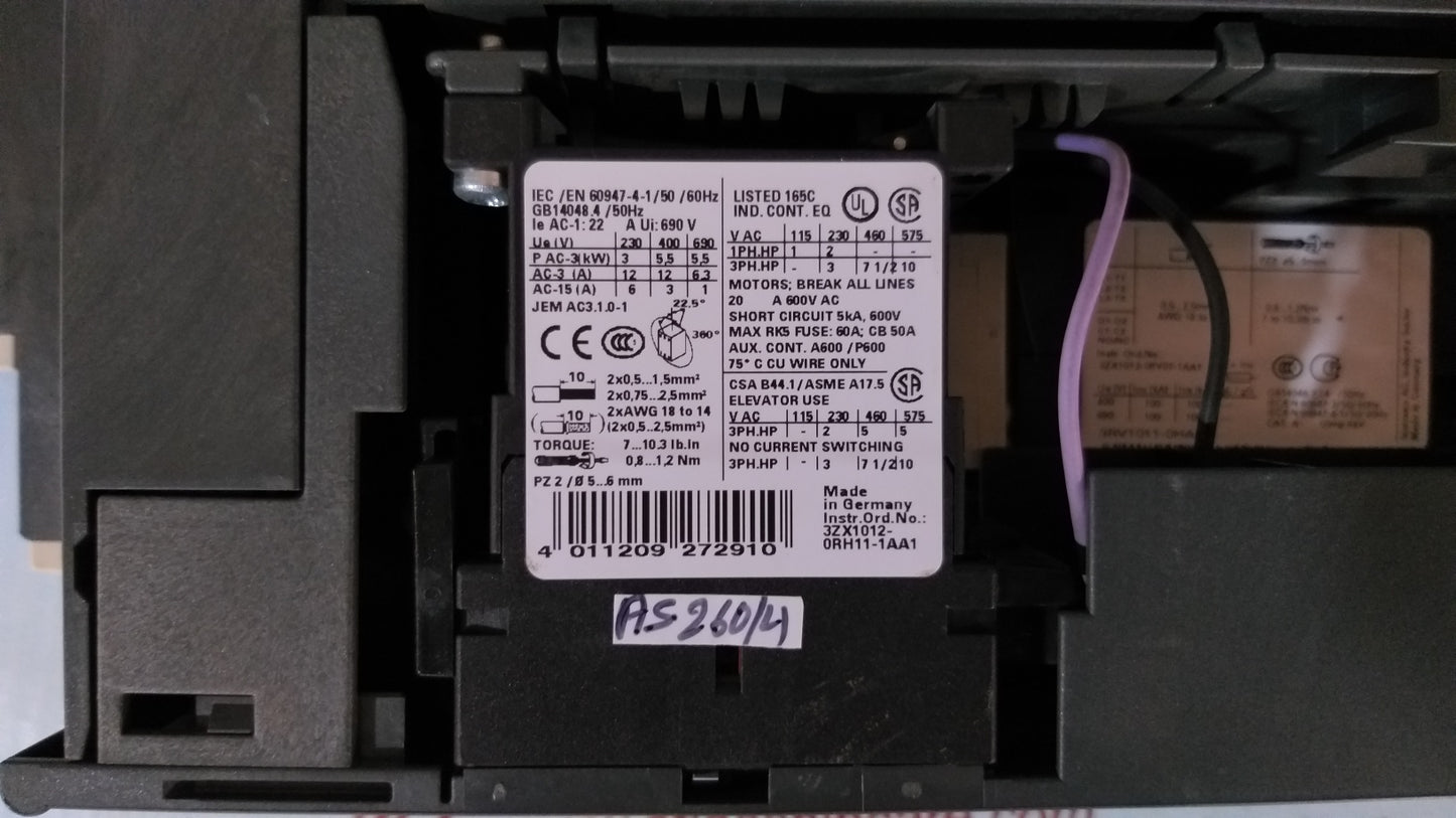 Siemens 3RK1301-0HB00-1AA2 RS1-x Motor Starter