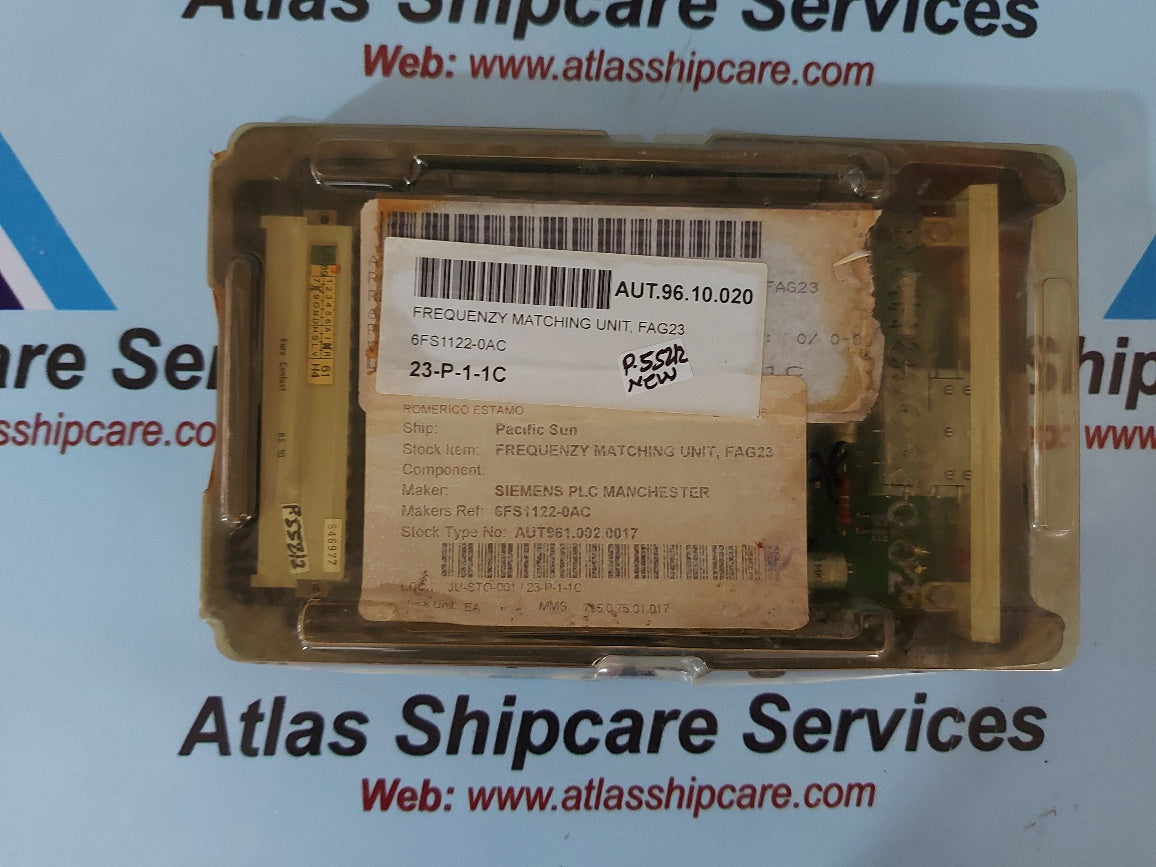 Siemens 6FS1 122-0AC FAG 23 Pc Board