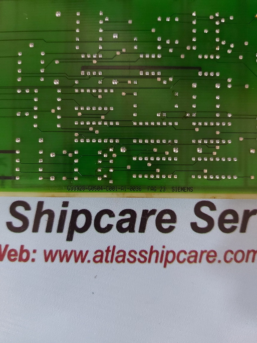 Siemens 6FS1 122-0AC FAG 23 Pc Board
