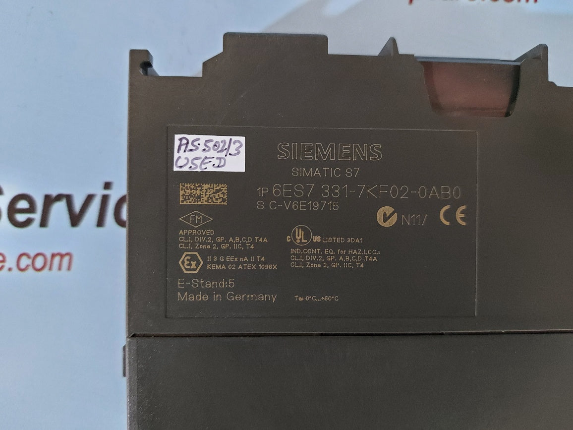 Siemens Simatic S7 SM331 6ES7 331-7KF02-0AB0 Analog Input Module