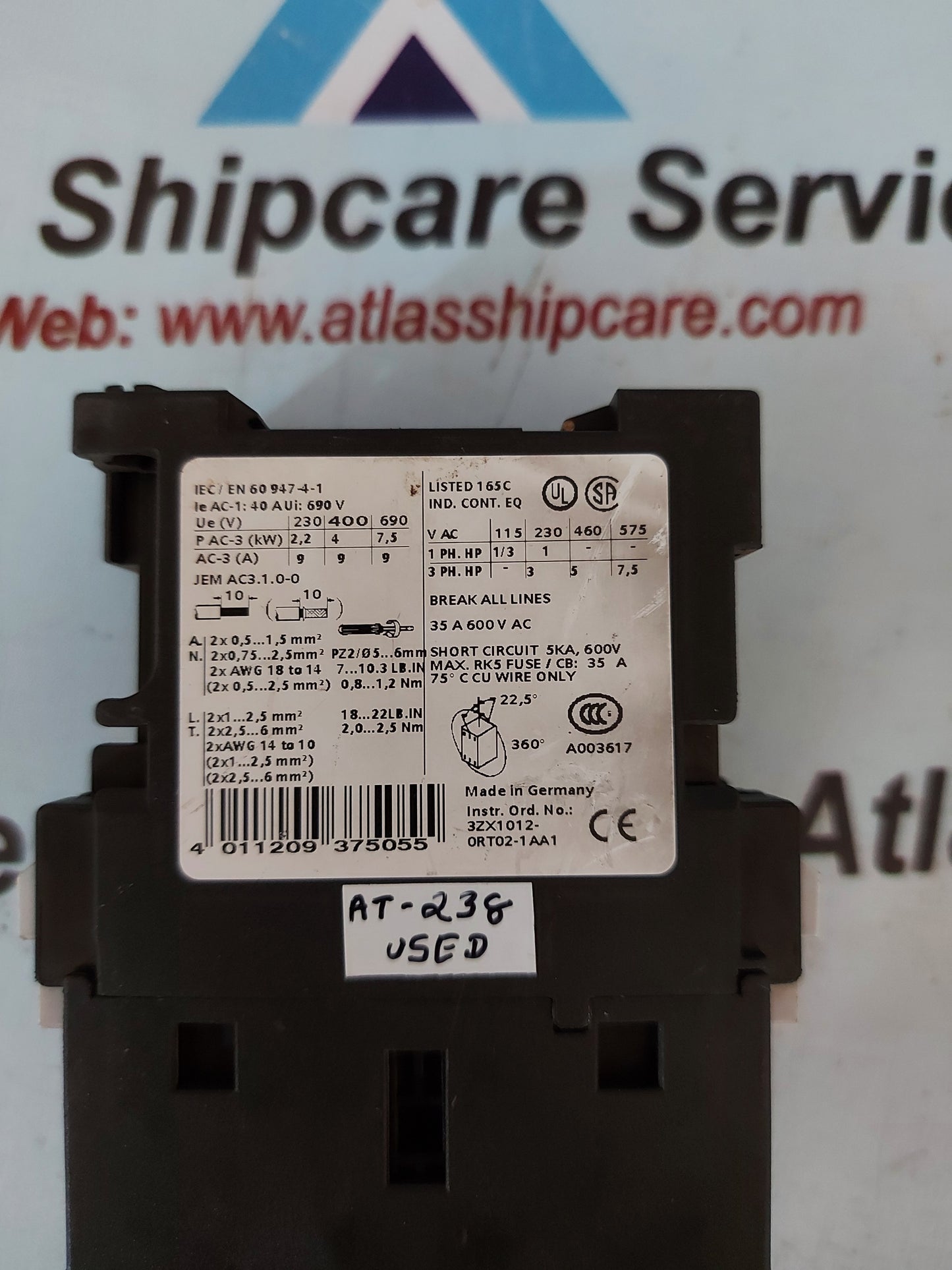 Siemens Sirius 3RT1023-1B..0 Motor Starter Contactor