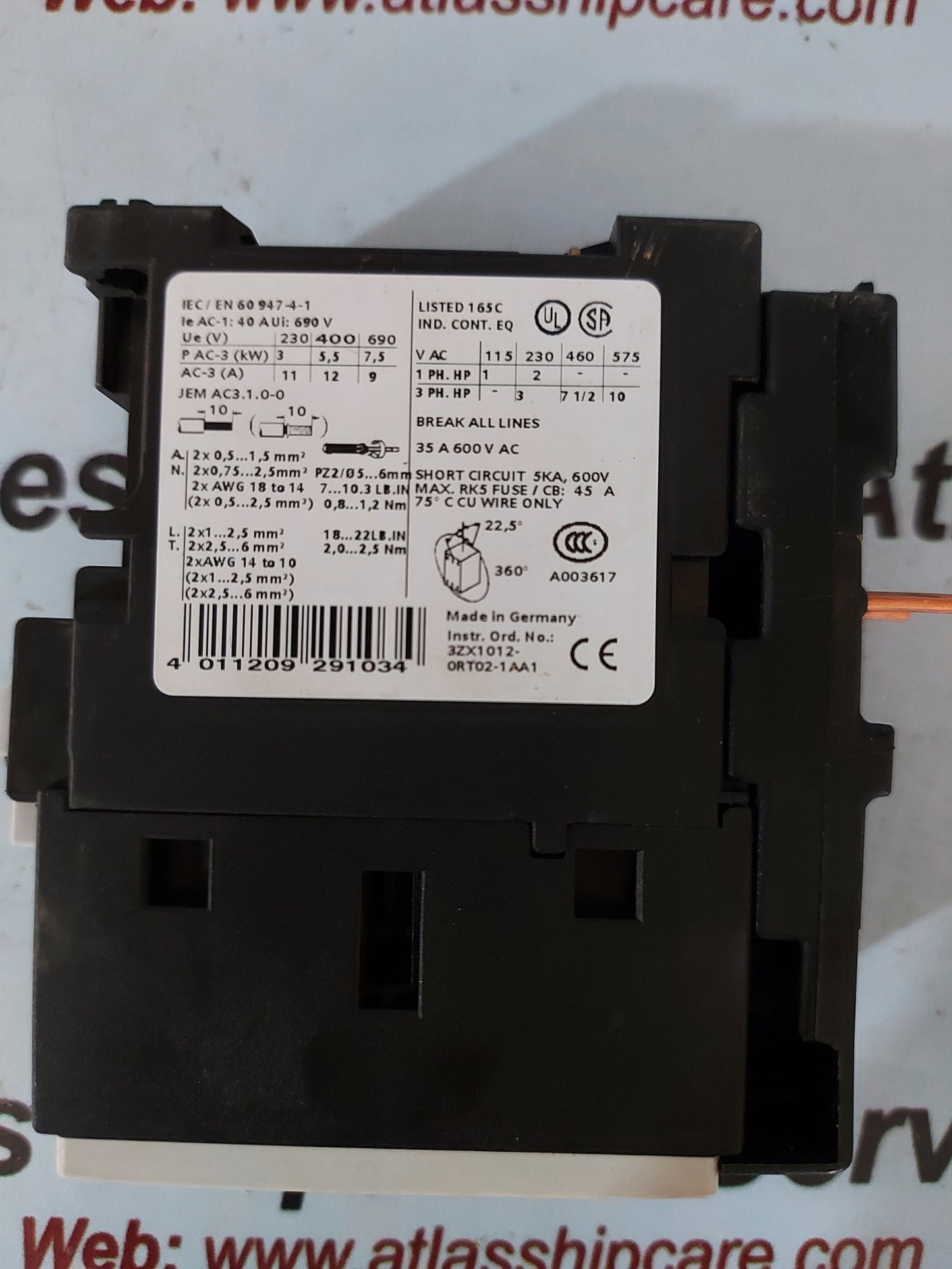 Siemens Sirius 3RT1024-1B..0 Contactor