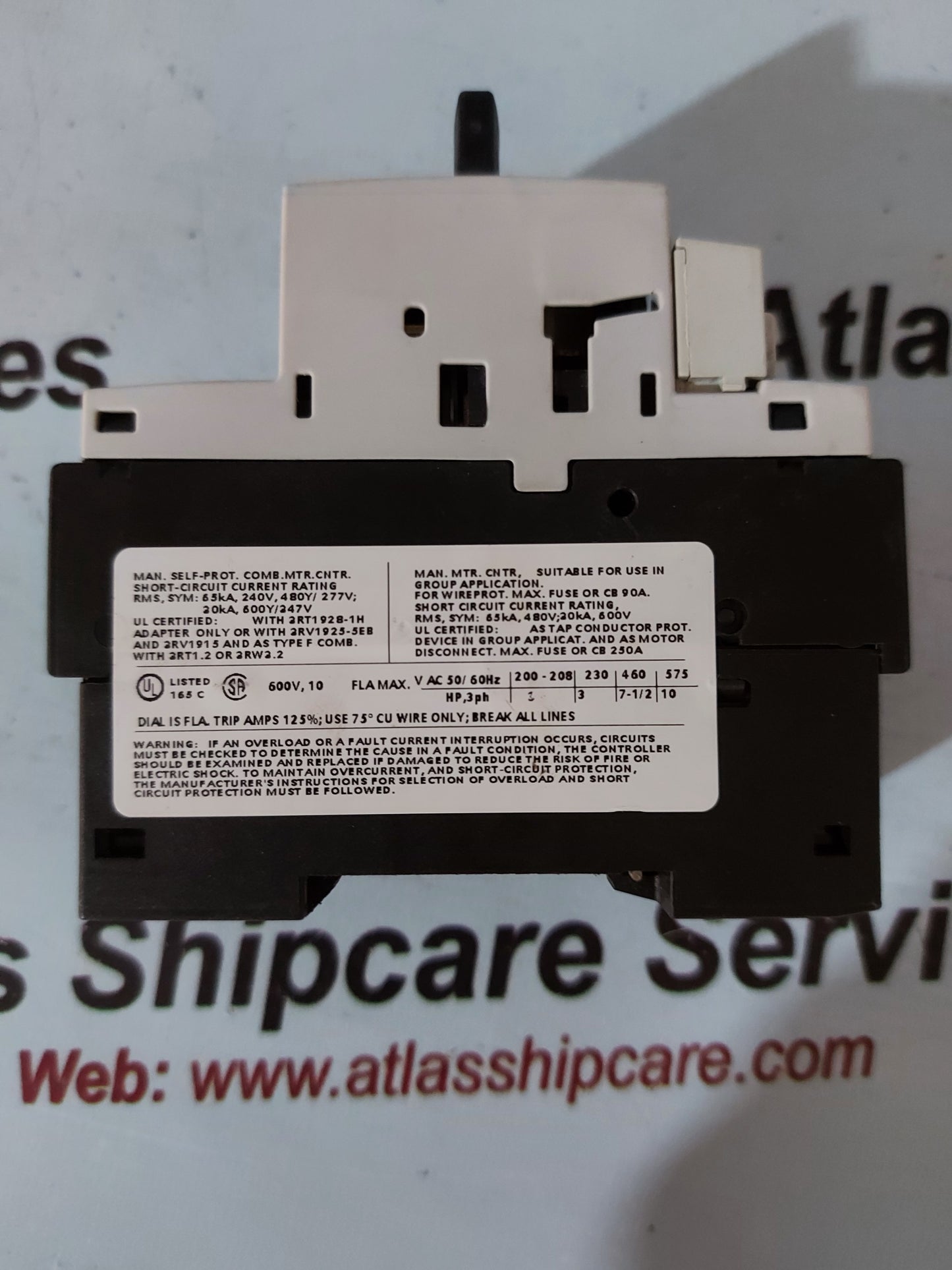 Siemens Sirius 3RV1021-1JA10 Motor Starter Protector