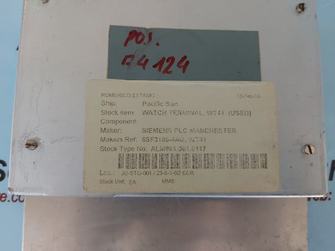 Siemens WT41 6FS3105-3AG Watch Terminal