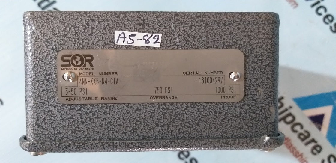 Sor 4NN-KK5-N4-C1A Pressure And Vacuum Switch
