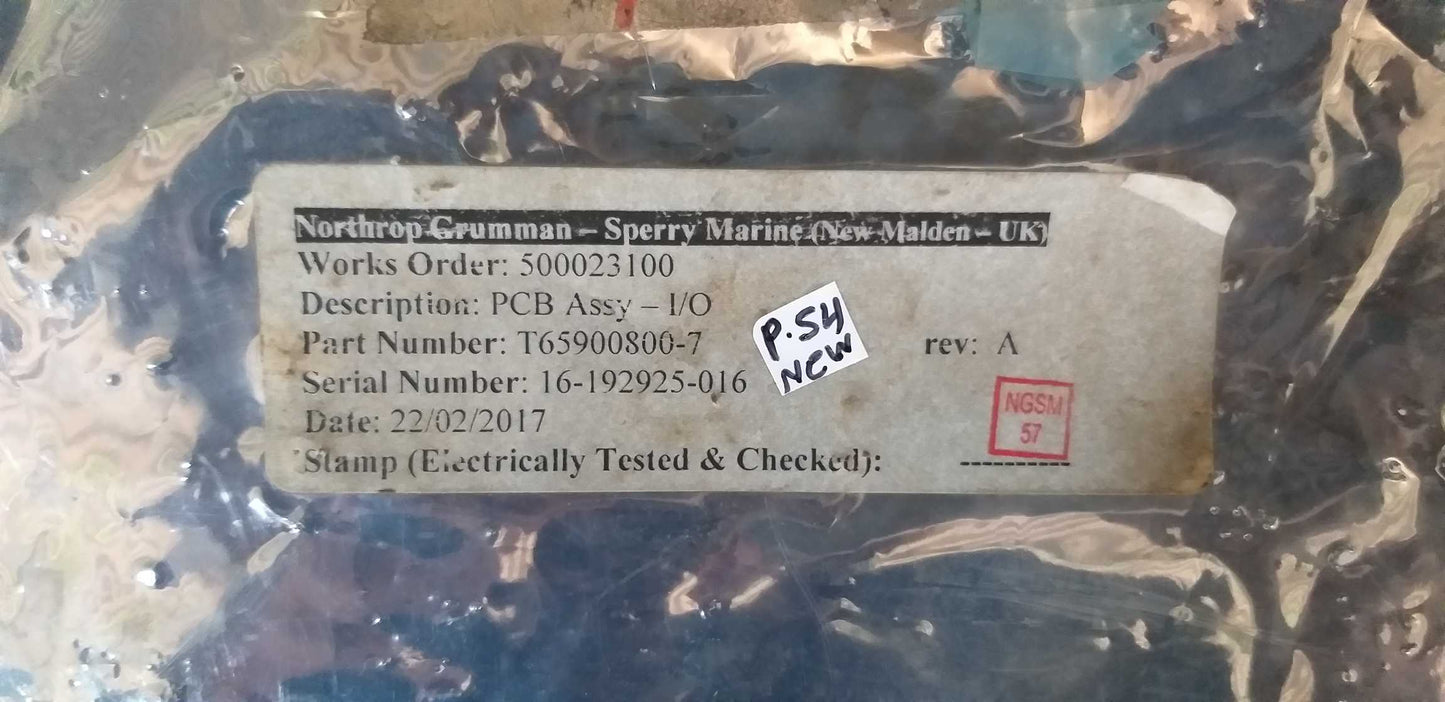 Sperry Marine T65900800-6B PCIO Board