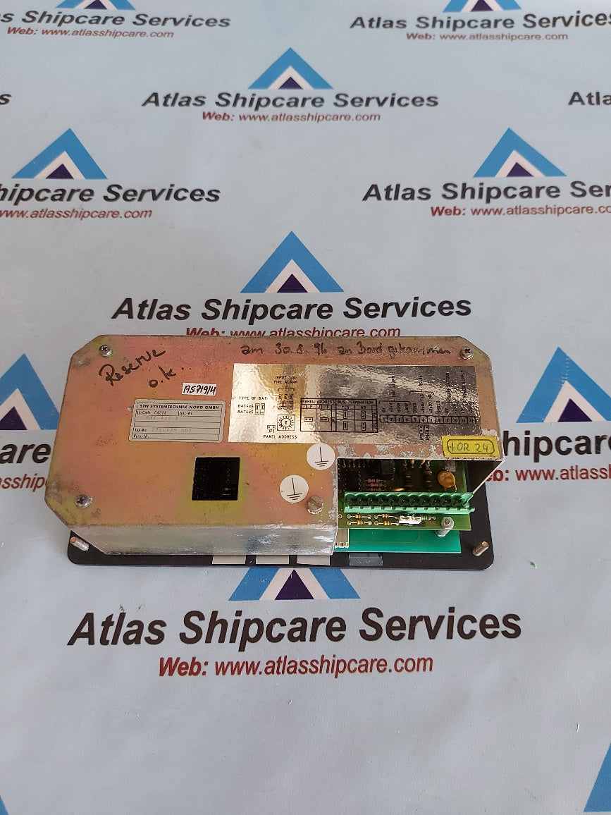 Stn Systentechnik BAT 426 B Diesel Management Unit Alarm Panel